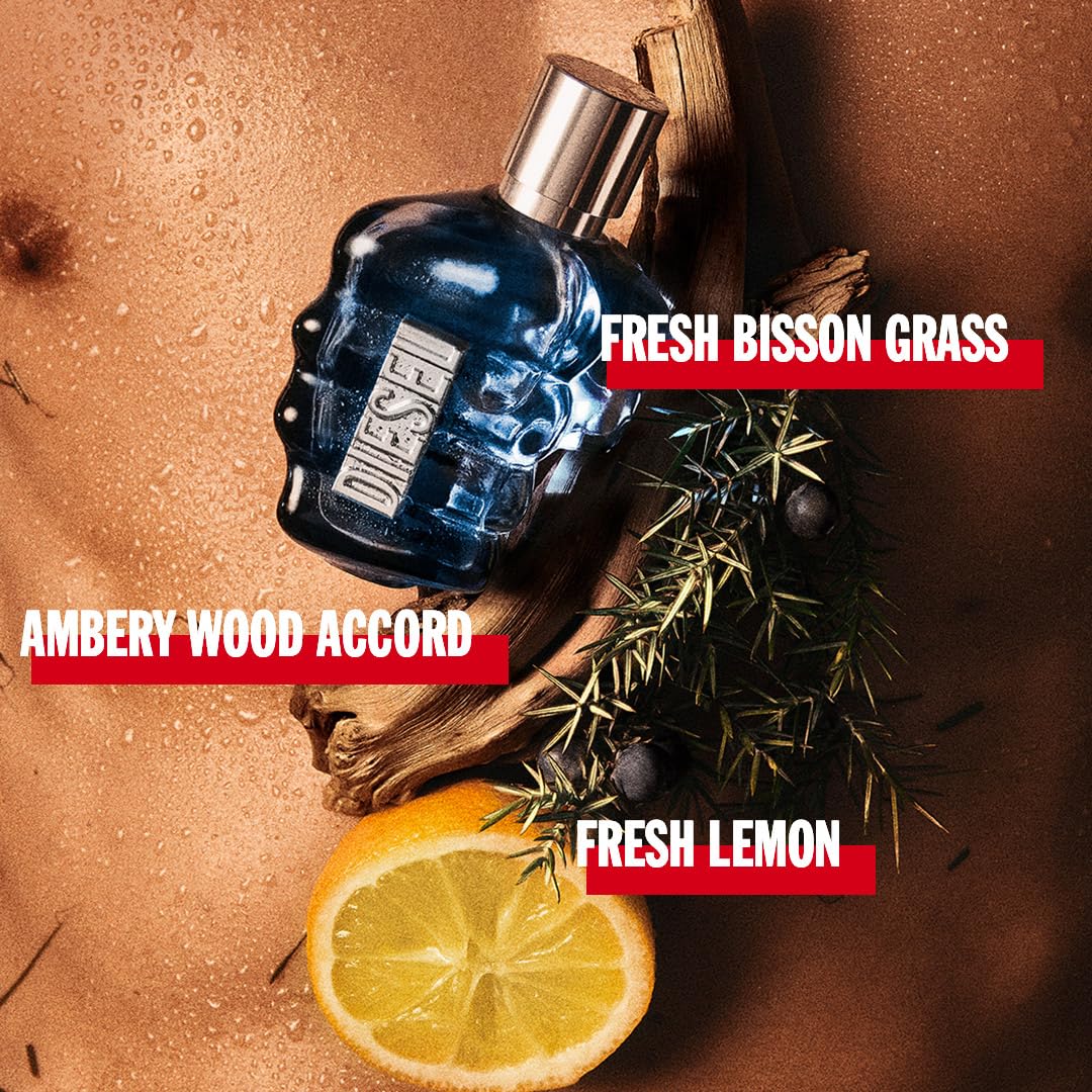 DIESEL Sound of the Brave Men's Cologne Gift Set - Eau de Toilette with Lemon, Spicy Juniper Berries & Ambery Wood Notes | Perfect for Daily Wear, Date Night & Special Occasions