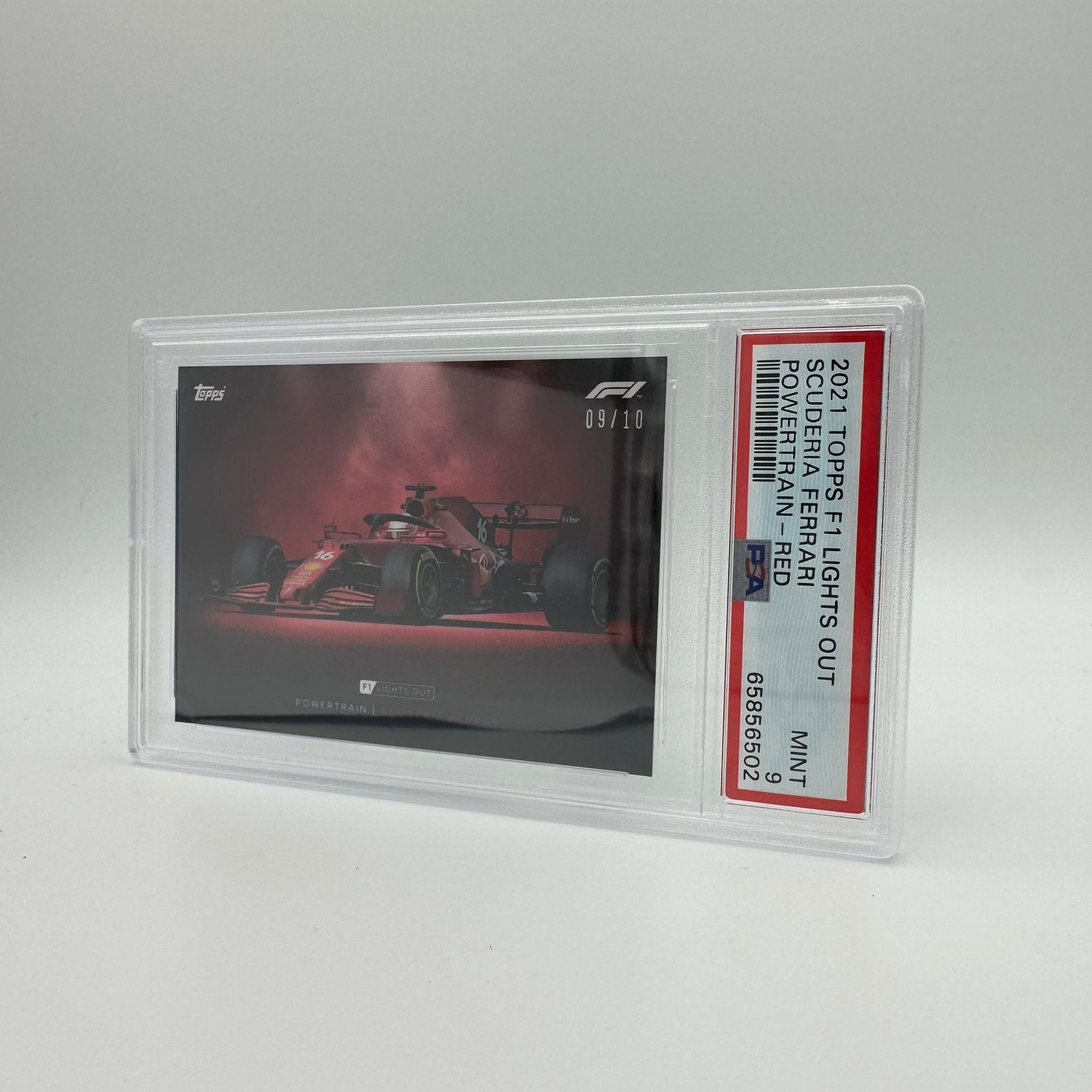 2009-2010 Ferrari Powertrain Red Parallel PSA 9 Graded Card - Perfect for Collectors, Sports Memorabilia Enthusiasts & Ferrari Fans