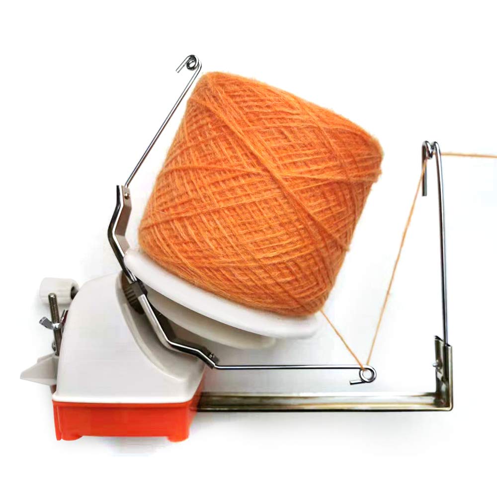 High-Speed Metal Yarn Ball Winder - Hand Operated Fiber, Wool & String Winder for Knitting & Crocheting - Perfect for Home Use, DIY Gifts & Professional Crafters (No Yarn Guide) - Ideal for Yarn Organization & Craft Projects