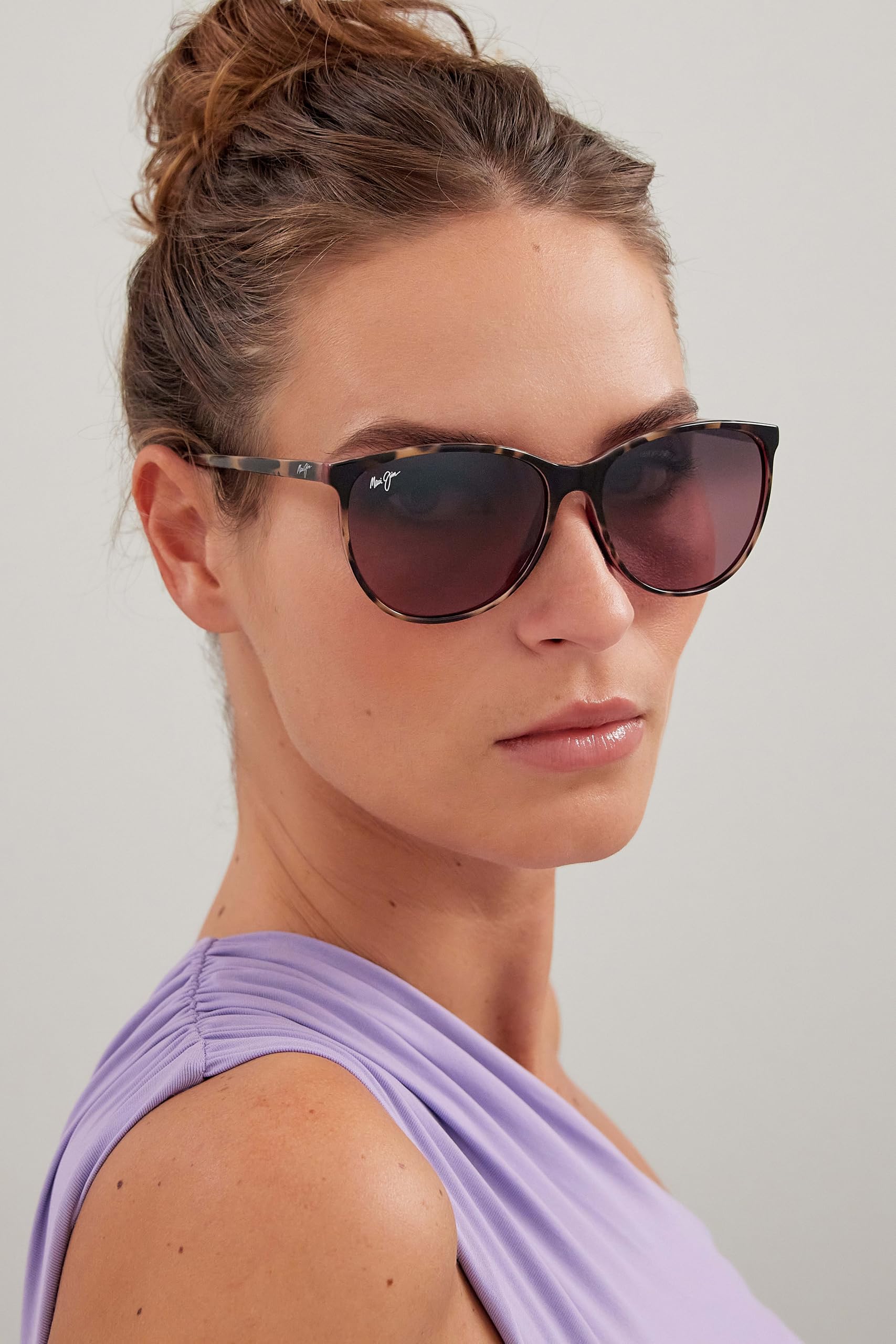 Maui Jim Women's Ocean Polarized Cat Eye Sunglasses - UV Protection, Stylish & Lightweight for Beach, Driving & Outdoor Activities