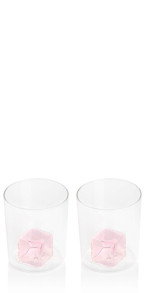 Clear Pink Ice Globes Set for Facial Massage & Skincare - Cooling Therapy for Puffy Eyes & Relaxation