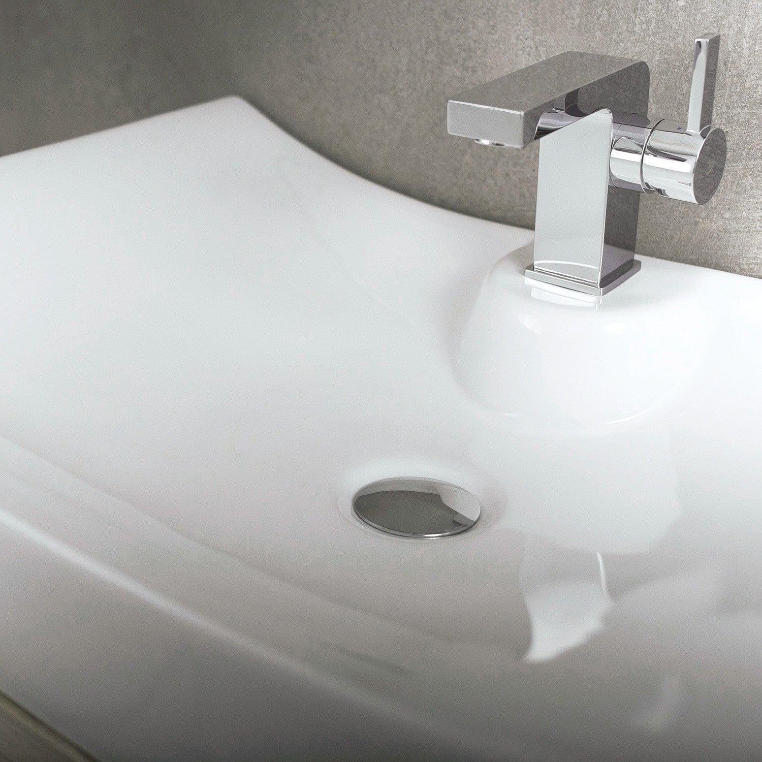 DAX White Ceramic Rectangular Vessel Sink - 27.1