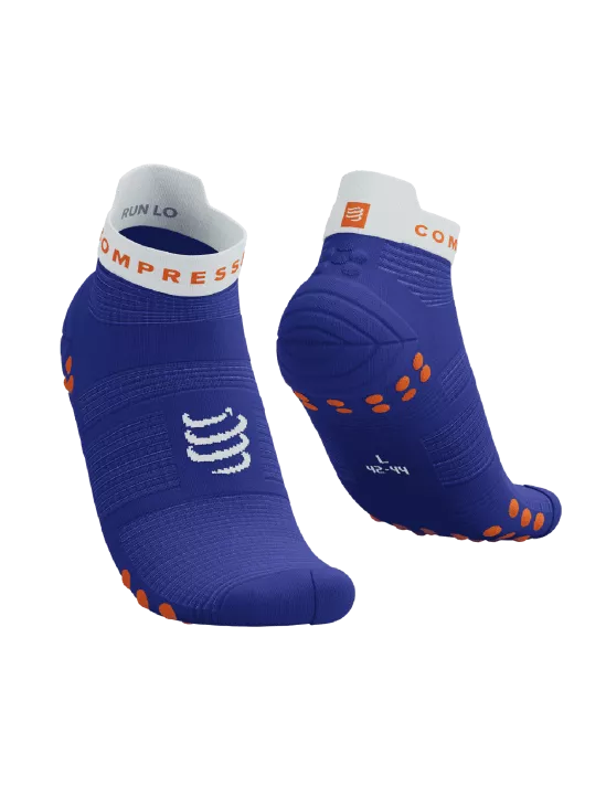 Compressport Unisex Pro Racing Socks v4.0 - Performance Running Socks for Men & Women - Dazzling Blue/White Color - Ideal for Marathon, Trail Running & Athletic Training