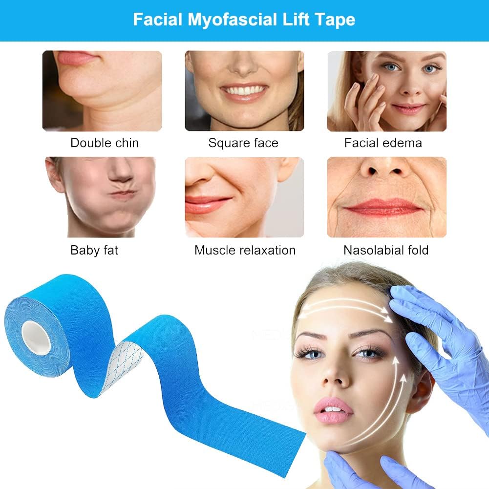 Shyam Enterprise Meenira Anti-Wrinkle Face Lifting Tape - Tightening Bands for Women's Face, Eyes & Neck - 1PC - Instant Wrinkle Reduction & Skin Firming - Perfect for Daily Skincare & Special Occasions