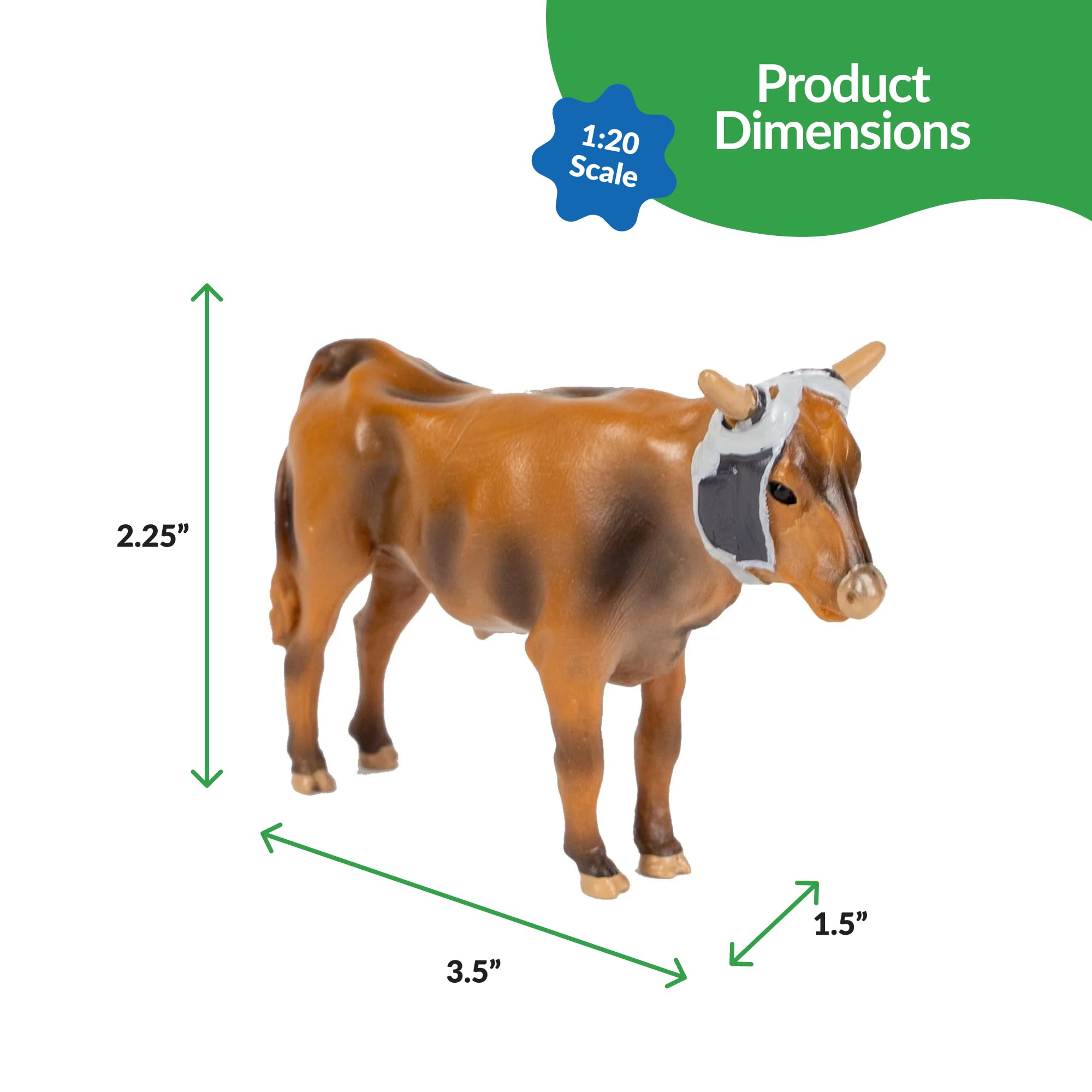 Big Country Toys - Roping Steer - 1:20 Scale Hand Painted Farm Animal Figurine - Realistic Hunting & Ranch Toy for Kids & Collectors - Perfect for Western Decor, Cowboy Play, and Farm Animal Collections