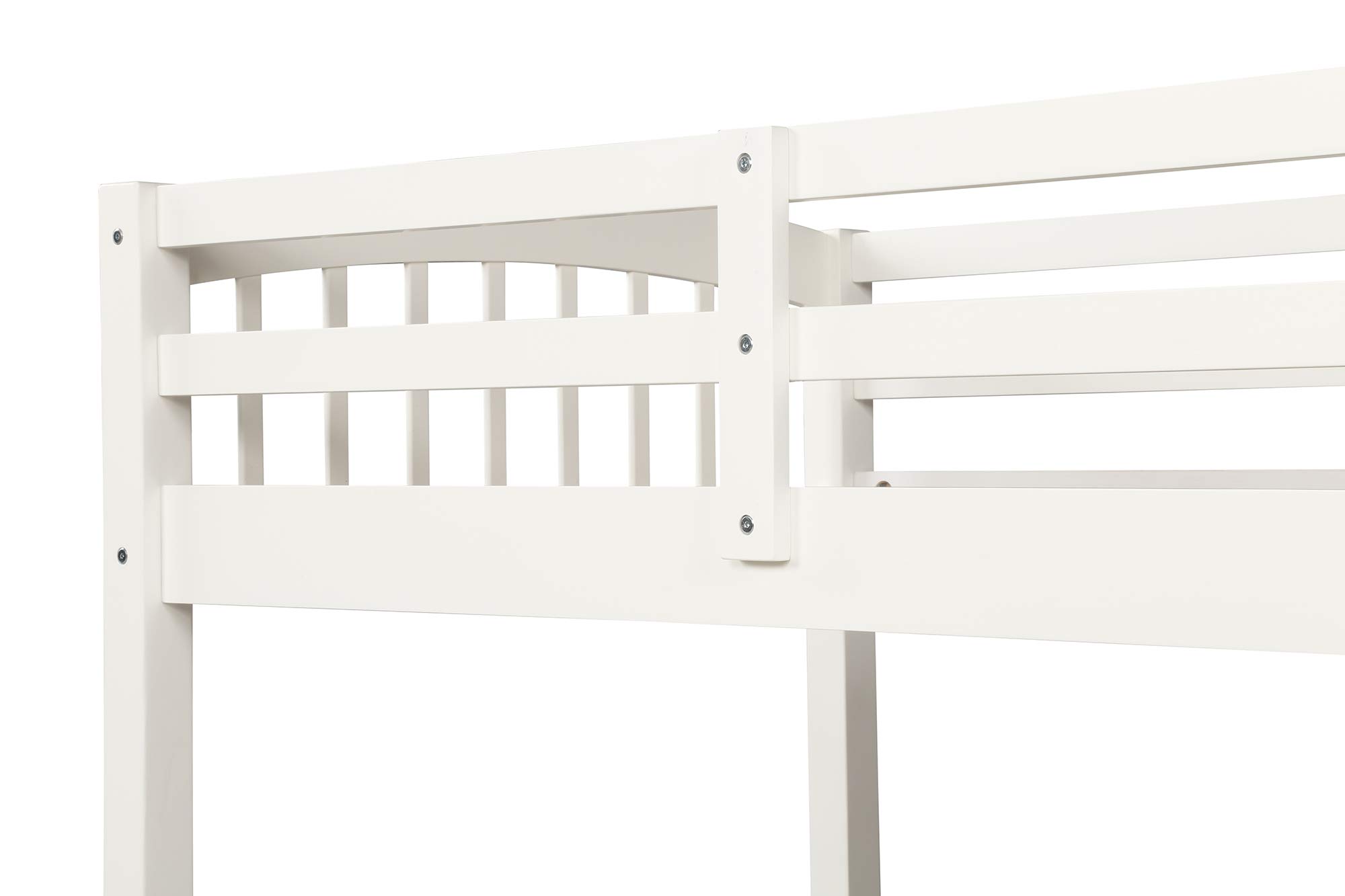 Twin Over Twin Bunk Bed for Kids - Solid Wood Bunk Beds with Trundle, Storage Drawers, 4-Step Ladder & Safety Guardrails - No Box Spring Needed (White + Pine) - Perfect for Small Bedrooms, Guest Rooms & Kids' Shared Spaces