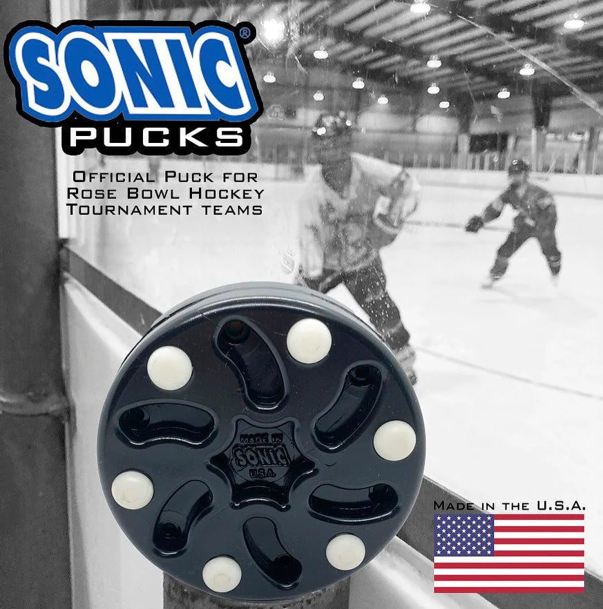 Sonic Puck Roller Hockey Ball - High Performance Roller Hockey Puck for Smooth Gliding & Durability - Perfect for Street Hockey, Training & Outdoor Games