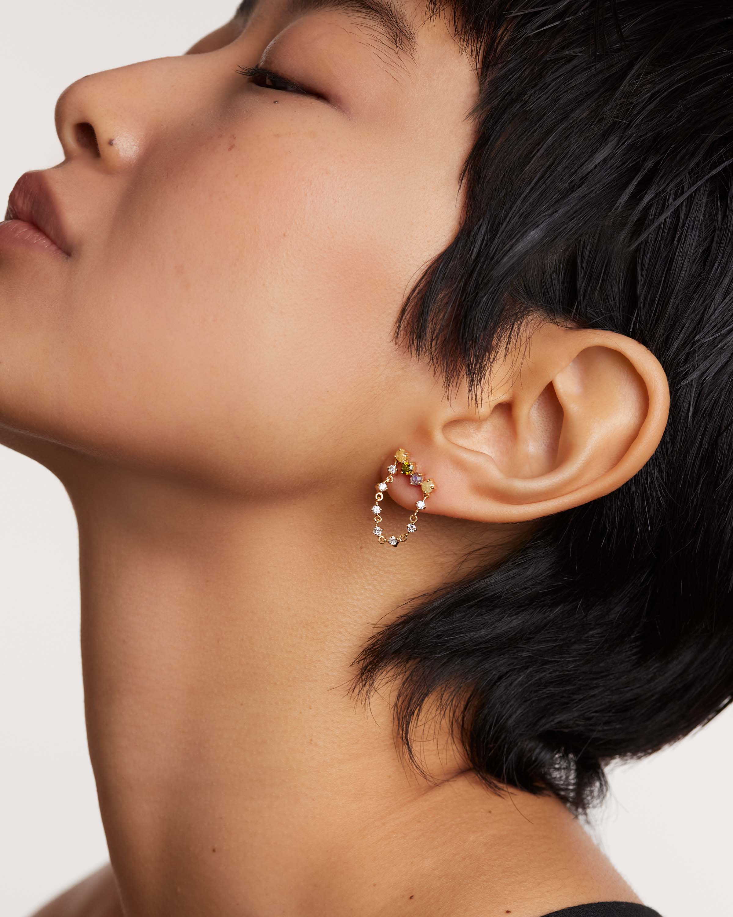 Juno Gold Earrings - 14K Solid Gold Hoop Earrings for Women, Elegant & Hypoallergenic Jewelry Gift for Her - Perfect for Parties, Weddings & Everyday Wear