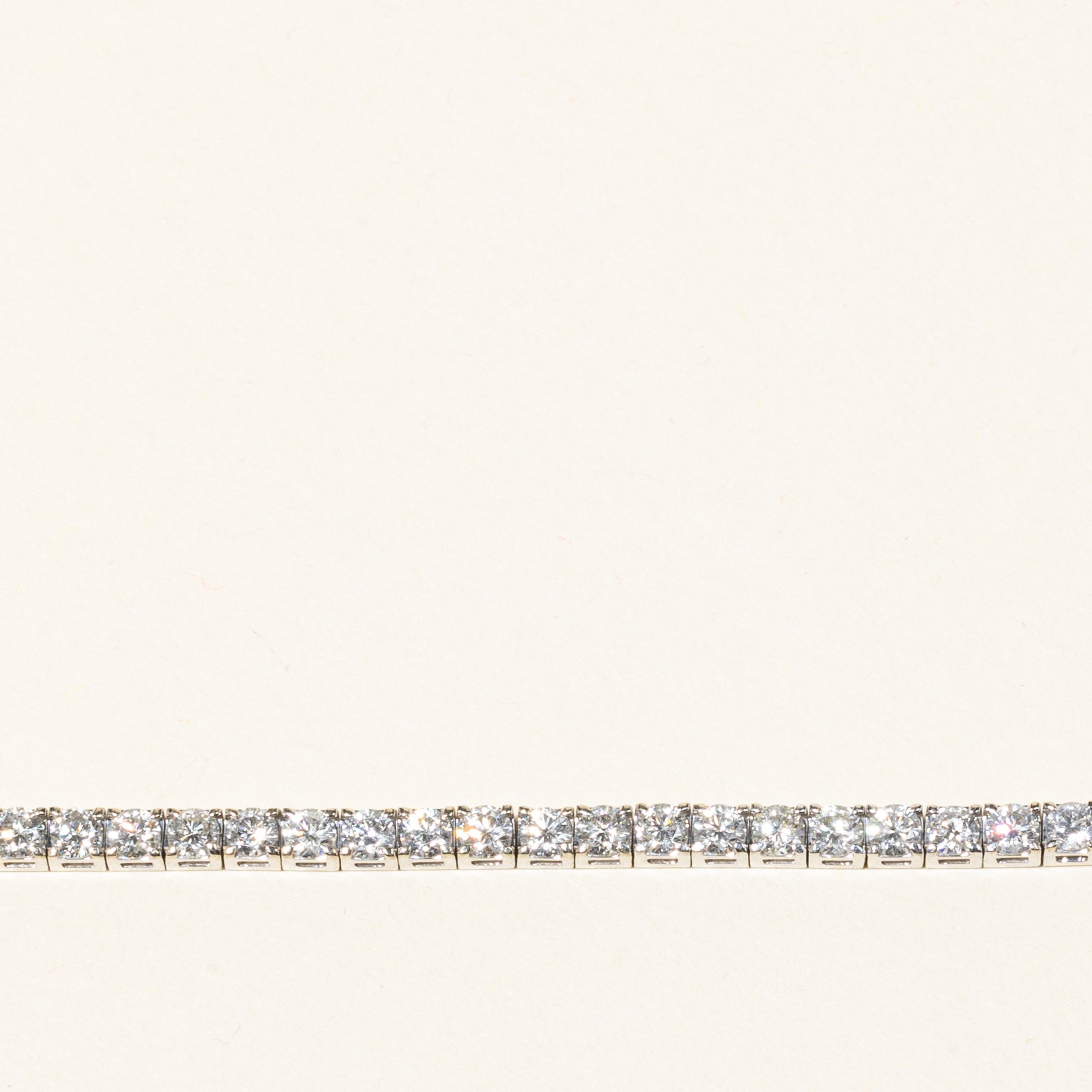 14K White Gold Diamond Tennis Bracelet for Women - 3.71 Carat Total Weight (ctw) - Size 7 - Elegant Gift for Anniversary, Wedding & Special Occasions