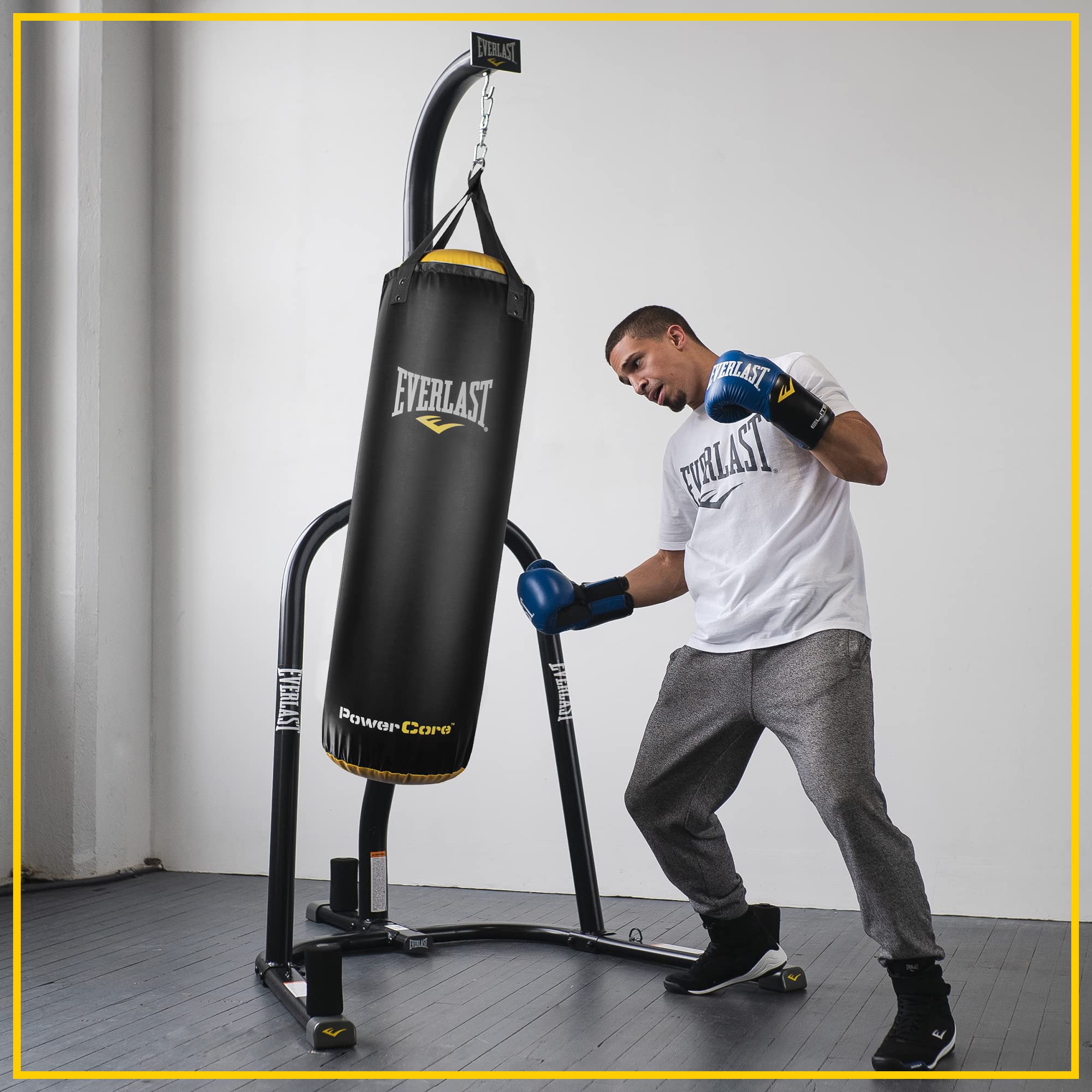 Everlast PowerCore Heavy Bag - Professional Grade Punching Bag for Boxing, MMA & Fitness Training - Perfect for Home Gyms & Martial Arts Studios