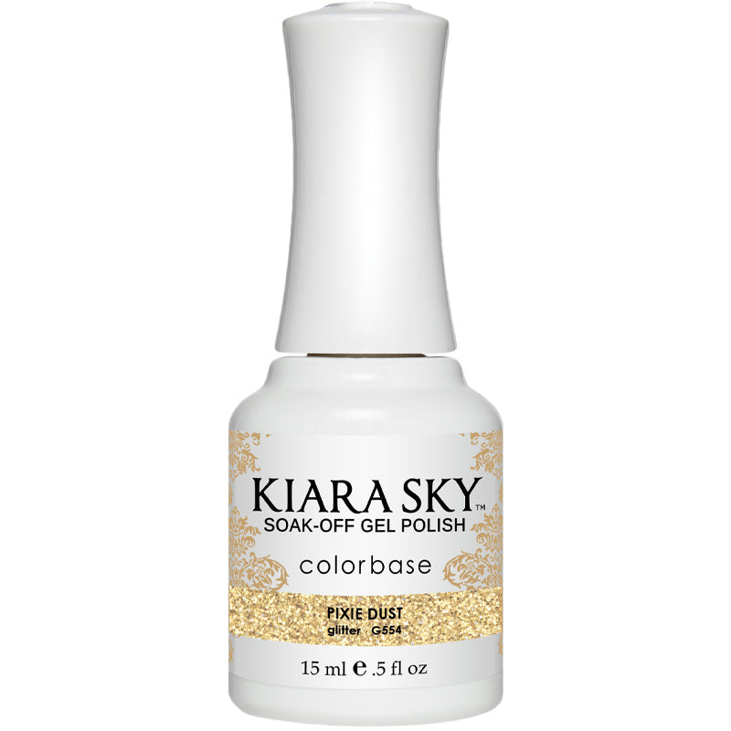 G554 Pixie Dust Gel Polish - Long-Lasting Nail Polish for Manicures & Pedicures - Perfect for Salons, Home Use & Special Occasions