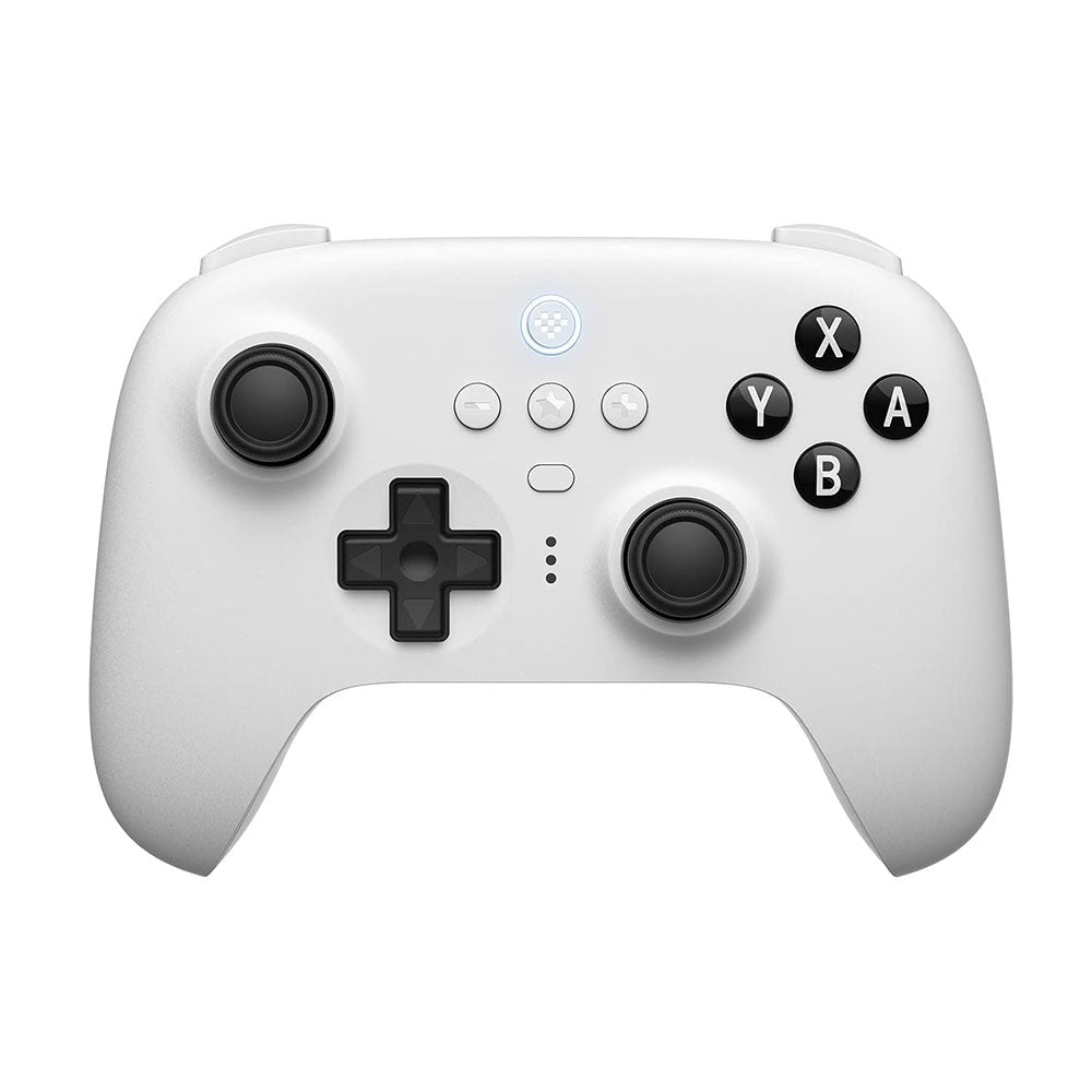 8Bitdo Ultimate Bluetooth Controller with Charging Dock - Wireless Pro Gamepad with Hall Effect Joystick for Nintendo Switch, PC Windows & Steam Deck | Ergonomic Design for Long Gaming Sessions (White)