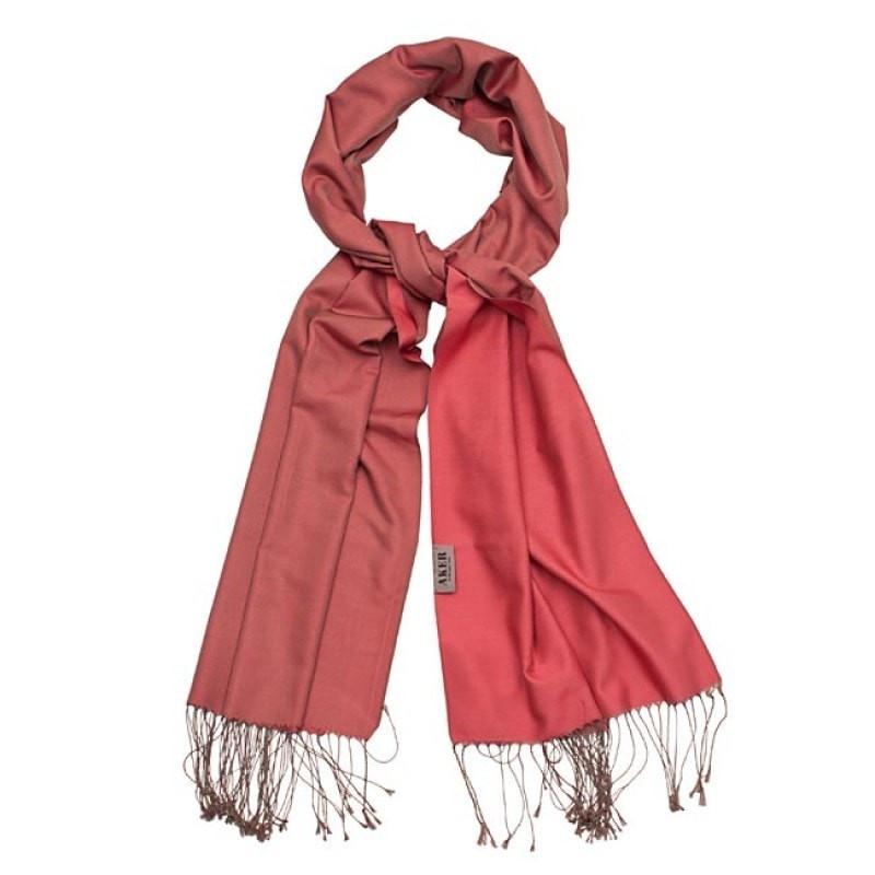 Aker Spring Summer 2014 Double Sided Silk Shawl Scarf - Elegant Red Wrap for Women | Perfect for Weddings, Parties & Evening Events