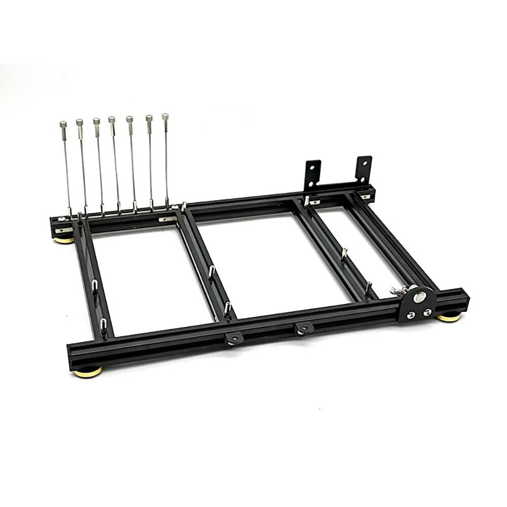 Open Frame PC Case for ITX, MATX & ATX - Horizontal Computer Chassis Rack with Aluminum Bracket & ATX Power Supply Support | Perfect for DIY Desktop Builds, Home Office & Gaming Setups