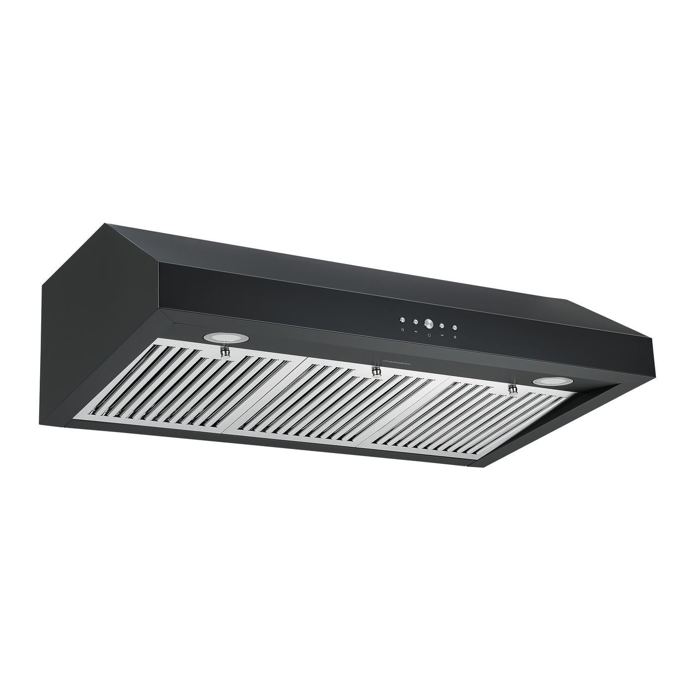 Ancona 36-Inch 440 CFM Ducted Under Cabinet Range Hood in Black - Powerful Kitchen Ventilation for Smoke & Odor Removal