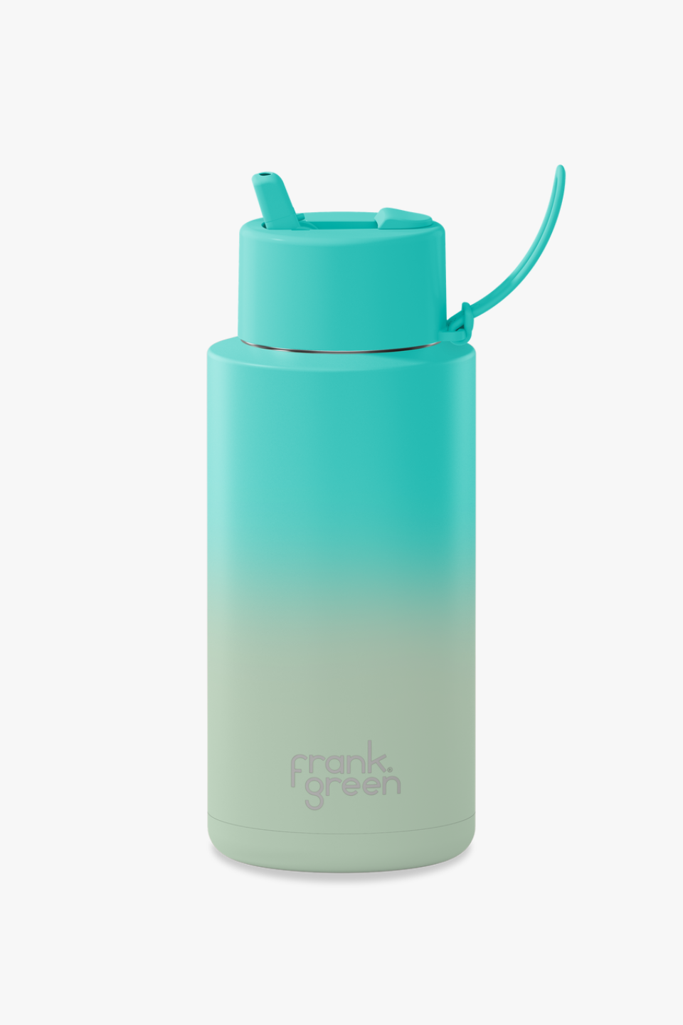 Ceramic Reusable Water Bottle with Flip Lid - 1L Gradient Bondi Bliss LE - Eco-Friendly & Leak-Proof for Gym, Hiking & Office Use