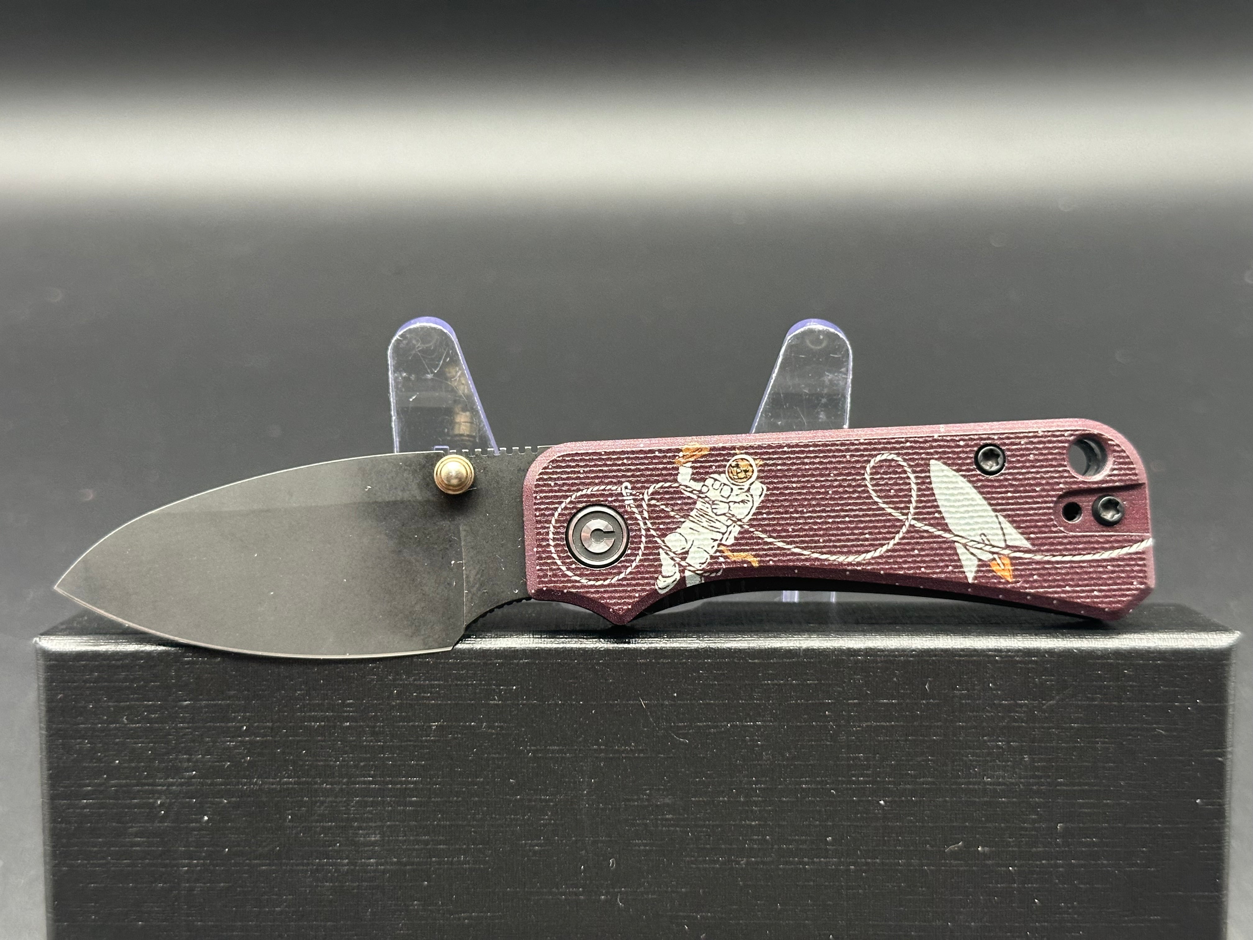 Civivi Baby Banter Folding Pocket Knife - Nitro-V Steel Blade with Space Kitty Scales - EDC Knife for Everyday Carry, Camping & Outdoor Adventures