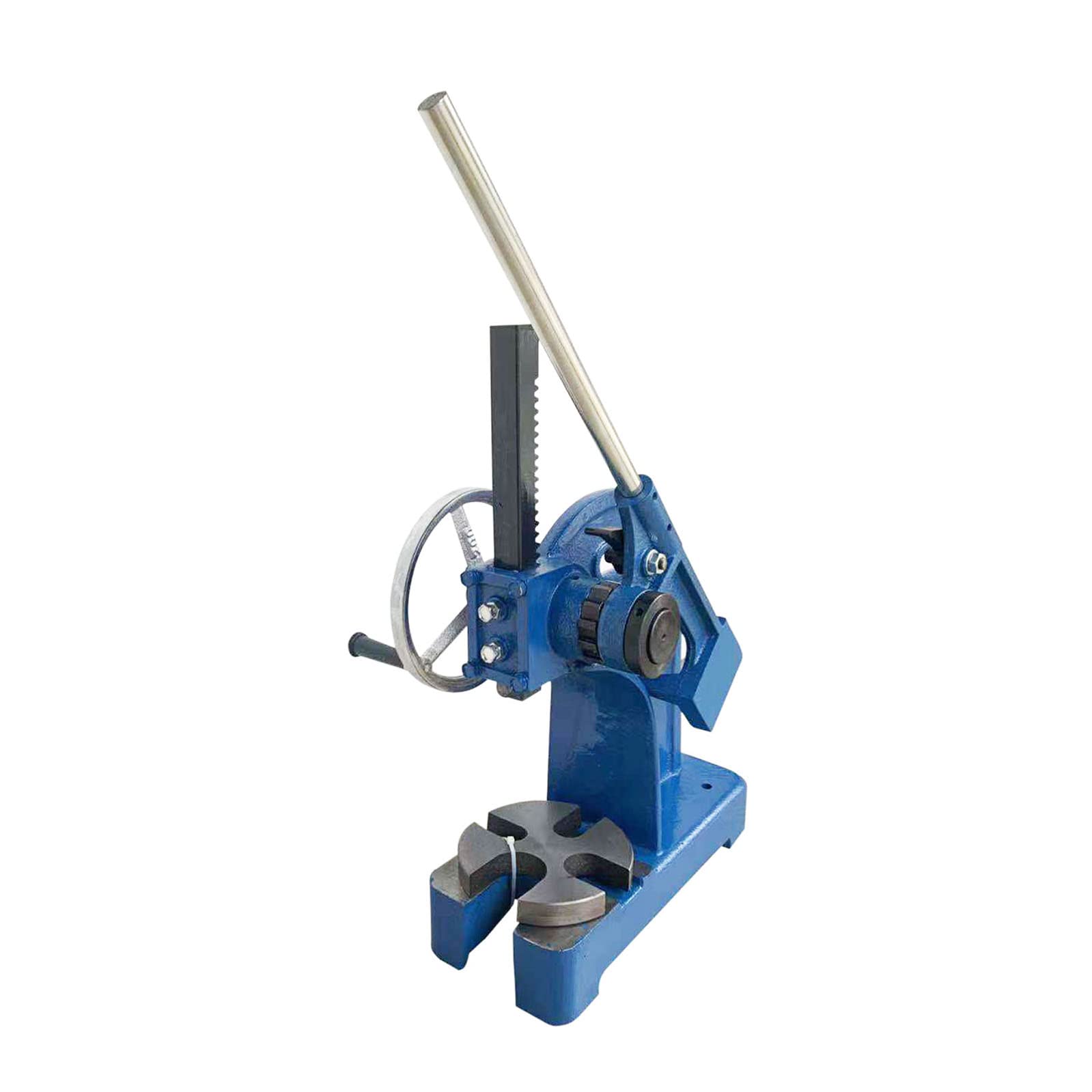 2 Ton Heavy Duty Arbor Press - Manual Ratcheting Bench Press Machine with Cast Iron Body & Lever Assembly - Perfect for Metalworking, Jewelry Making, and Bearing Installation