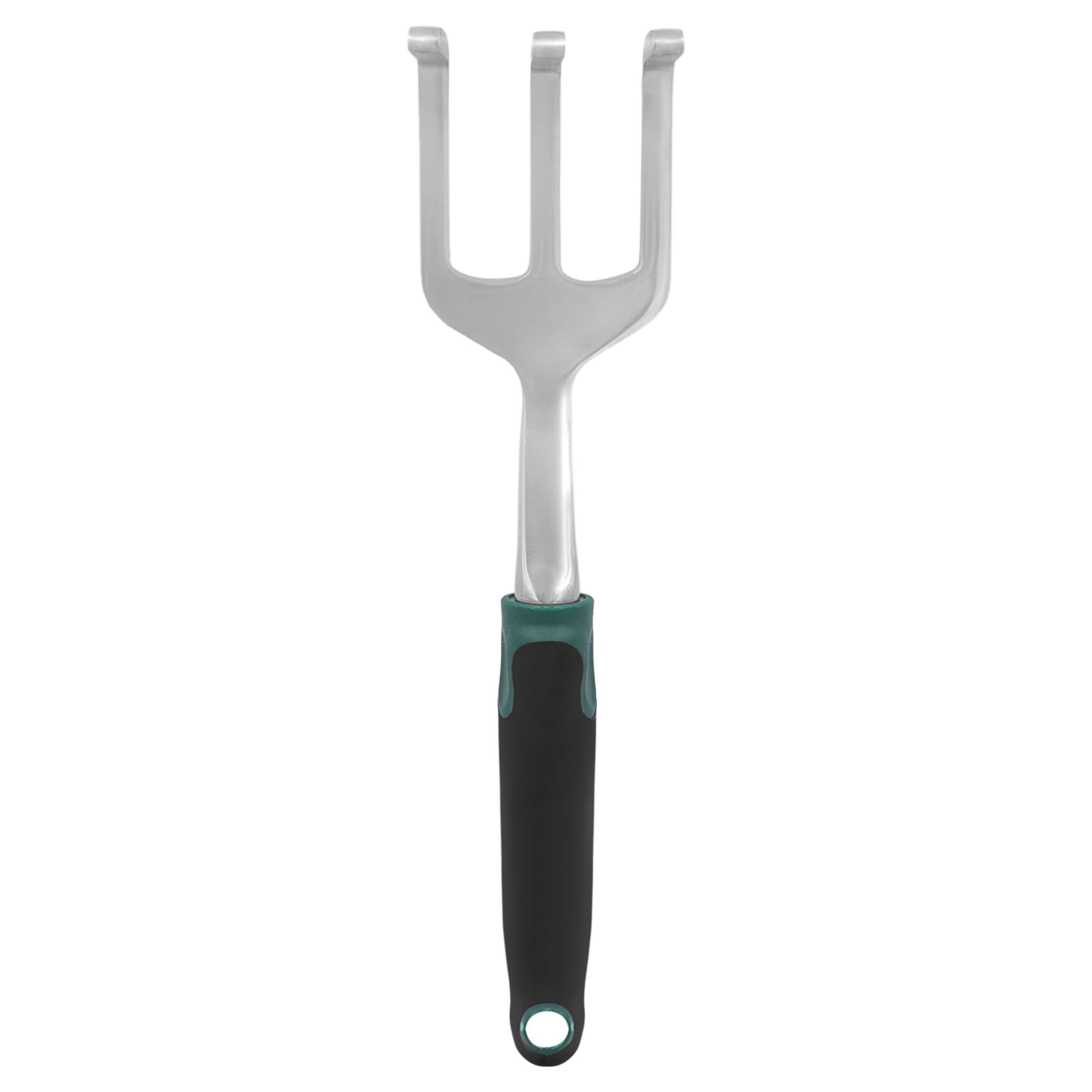 Zenport 15308A-12PK 3-Prong Cultivator with Ergonomic Grip - 14 Inch Polished Aluminum Garden Tool (Box of 12, Black) for Weeding, Soil Aeration & Gardening