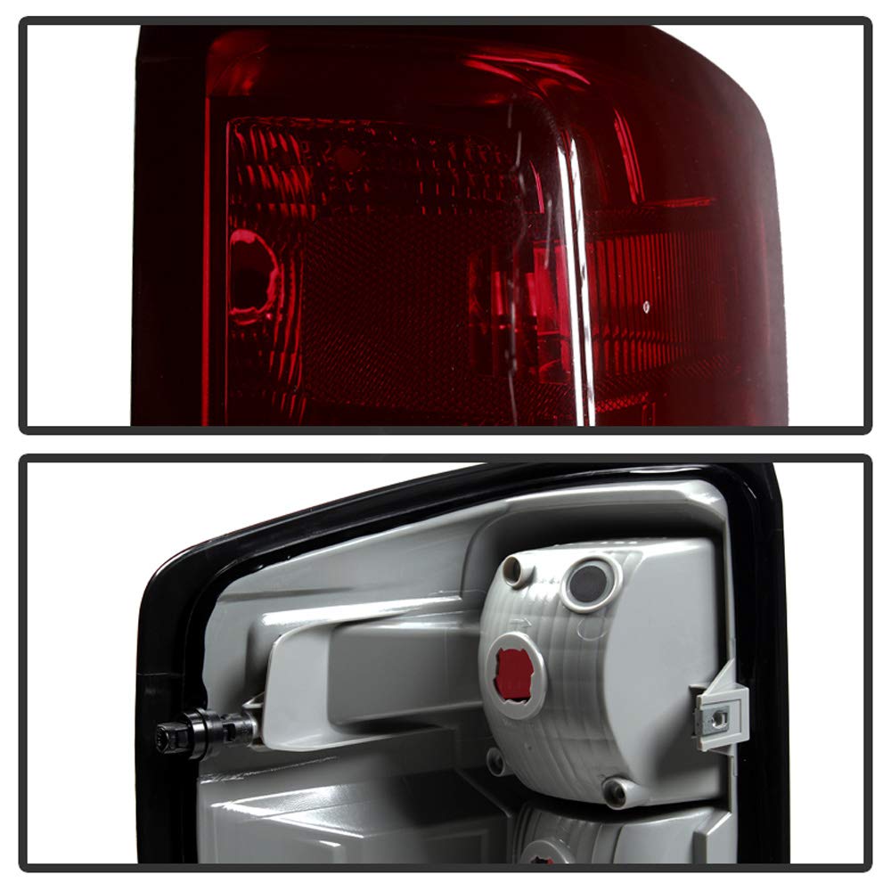 ACANII Red Smoke LED Tail Lights for 2014-2018 Chevy Silverado 1500 & 2015-2017 2500HD/3500HD - Durable Aftermarket Replacement with Stylish Design - Perfect for Night Driving and Custom Truck Upgrades