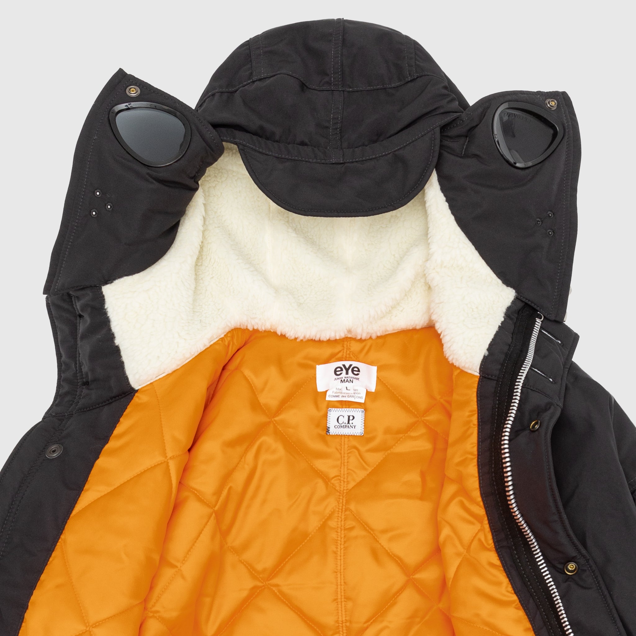eYe X C.P. COMPANY Waterproof Nylon Goggle Parka Jacket - Windproof Winter Coat for Skiing, Snowboarding & Outdoor Adventures