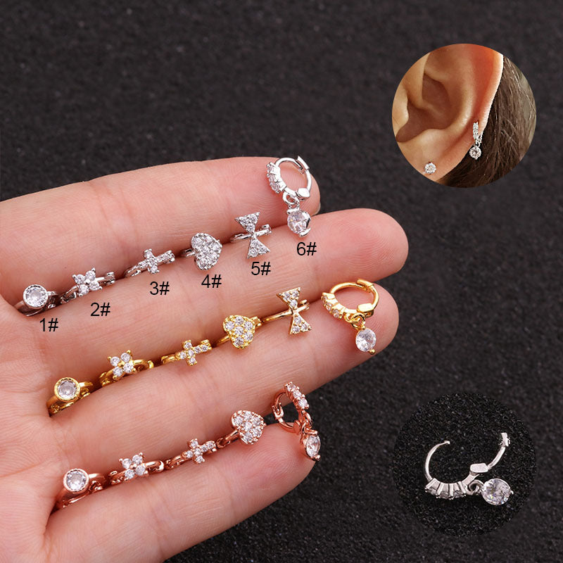 18K Gold Bowknot Upper Lobe Hoop Earrings for Women - Elegant Dainty Cartilage Ear Jewelry - Perfect for Parties, Weddings & Everyday Wear | HSPJ1987