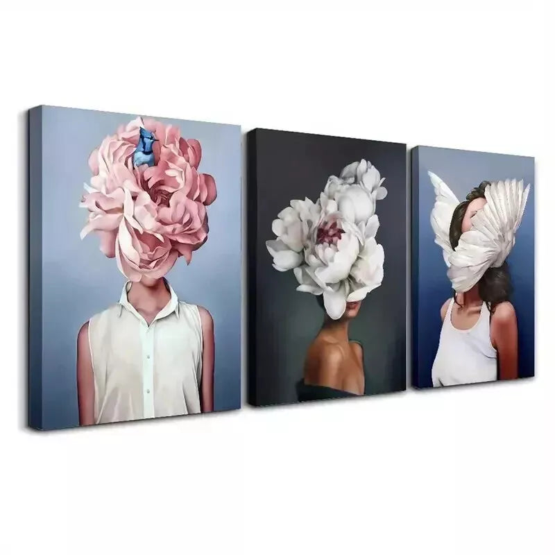3-Piece Vintage Abstract Canvas Wall Art Set - 50x70cm Framed High-Quality Print - 100% Australian Made - Ready to Hang - Perfect for Living Room, Bedroom & Office Decor