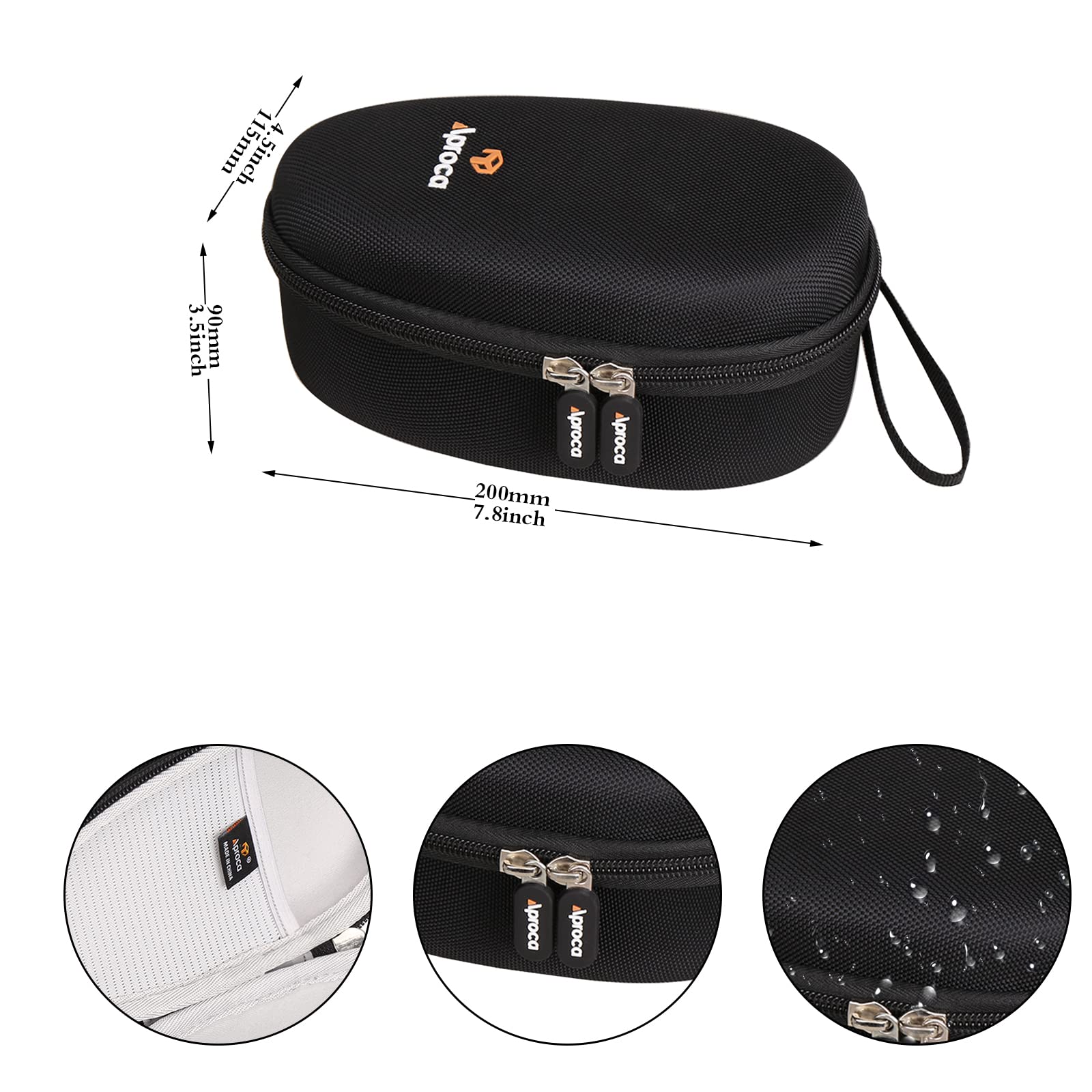 Aproca Hard Storage Travel Case for Steamfast SF-717 & SMAGREHO Mini Travel Steam Iron - Compact Protective Organizer for Business Trips & Home Storage (Case Only)