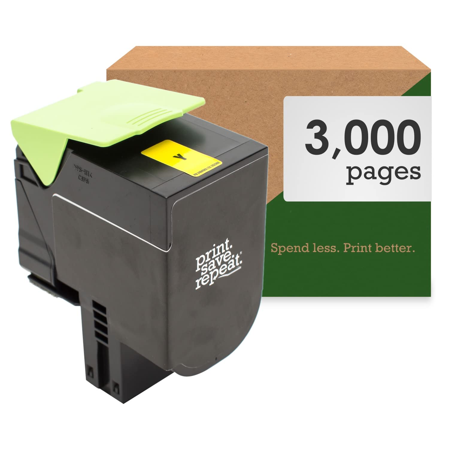 Lexmark 801HY Yellow High Yield Remanufactured Toner Cartridge - 3,000 Page Yield - Compatible with Lexmark CX410 & CX510 Laser Printers - Ideal for Office Printing & High Volume Document Production