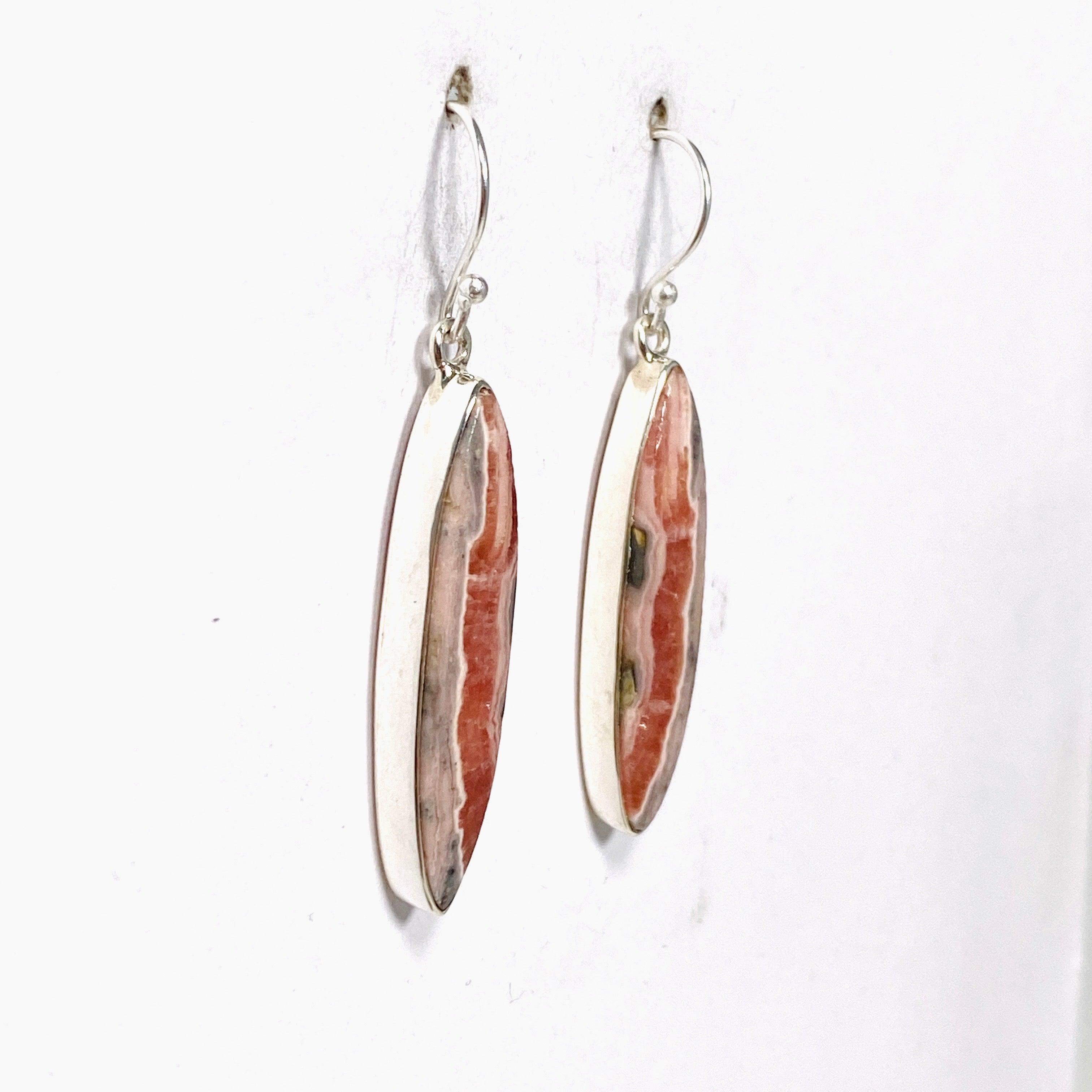 Rhodochrosite Marquise Earrings KEGJ1460 - Handmade Gemstone Jewelry for Women, Elegant Dangle Earrings for Parties, Weddings & Special Occasions