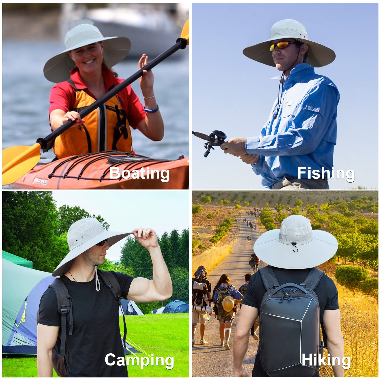 UV Protection Wide Brim Sun Hat for Men & Women - Breathable Summer Hat for Fishing, Hiking, Gardening & Beach Activities - Outdoor Sun Shield for All-Day Comfort