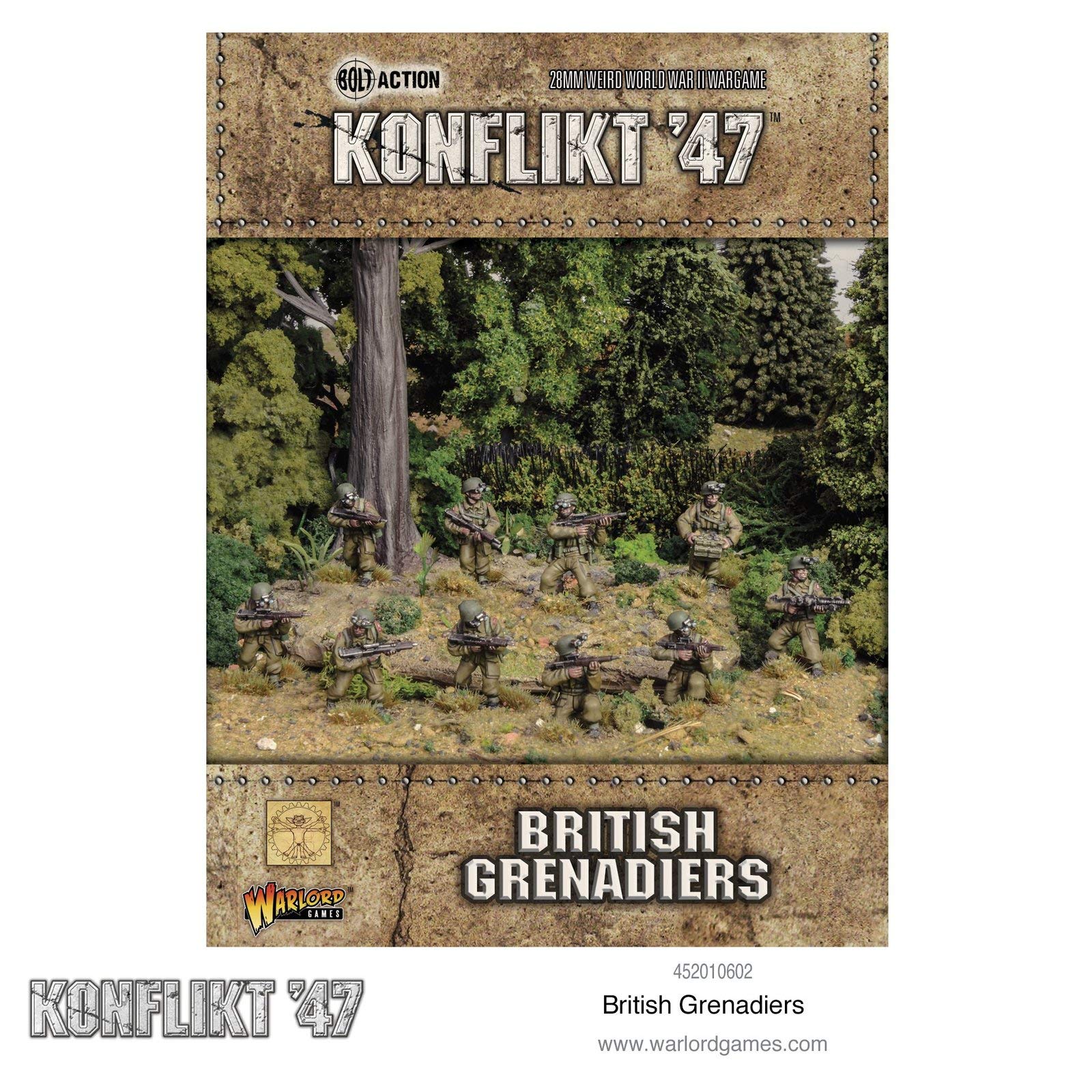 Warlord Games Konflikt '47: British Grenadiers - WWII Alternative History Miniatures for Tabletop Wargaming & Strategy Games