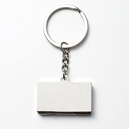 Metal Laptop Shaped Keychain - Alloy Mini Computer Keyring for Men & Women, Perfect Gift for Tech Enthusiasts, Office Workers & Students