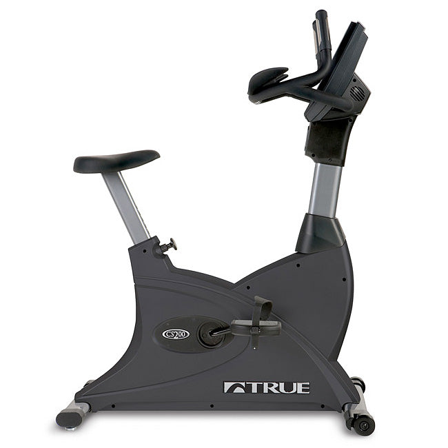 TRUE Fitness CS200 Upright Exercise Bike for Home Gym - Cardio Workout Equipment for Weight Loss & Fitness Training | Perfect for Small Spaces & Home Use