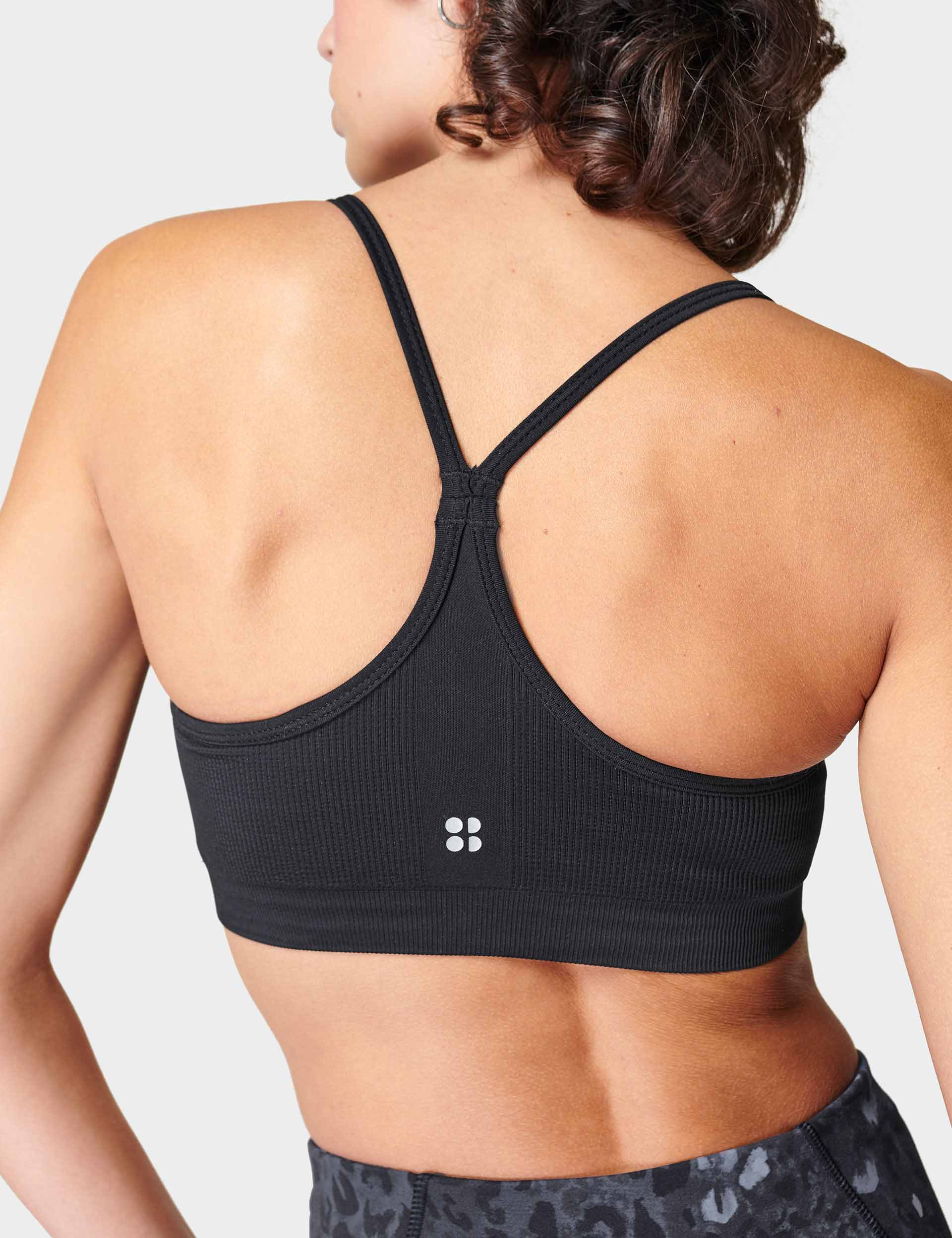 Spirit Restored Yoga Bra - High Support Workout Sports Bra for Women - Black - Perfect for Yoga, Pilates & Gym Fitness