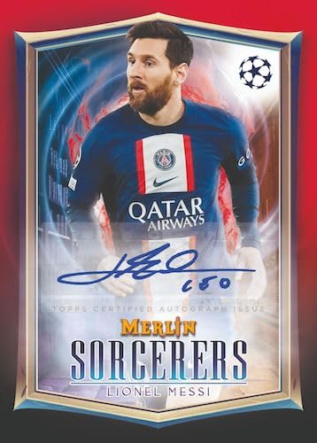 2022-2023 Topps Merlin Chrome UEFA Champions League Soccer Trading Cards Blaster Box - 32 Collectible Cards per Box | Perfect for Soccer Fans, Collectors & Fantasy Sports Enthusiasts