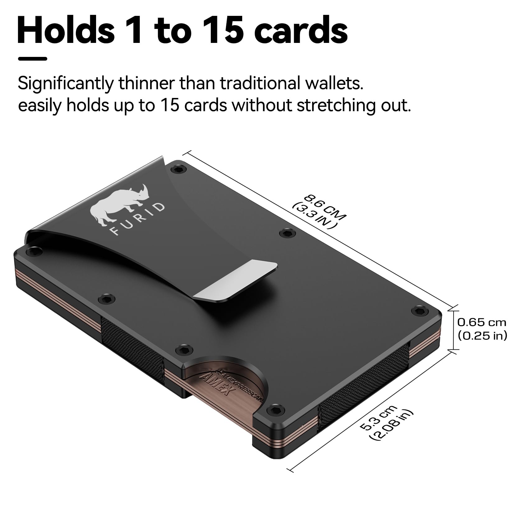 RFID Blocking Wallet for Men - Slim Front Pocket Wallet with Money Clip | Minimalist Credit Card Holder | Ideal for Travel, Business & Everyday Use