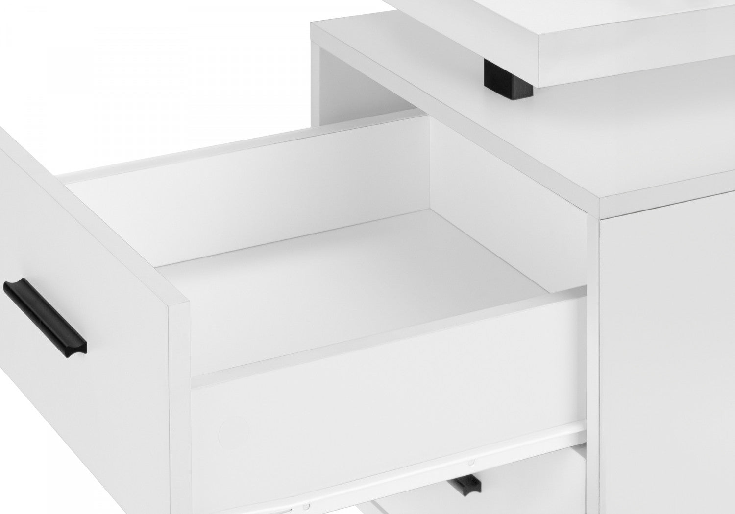 Loura White Modern Office Desk - Stylish & Functional Home Office Furniture for Work & Study