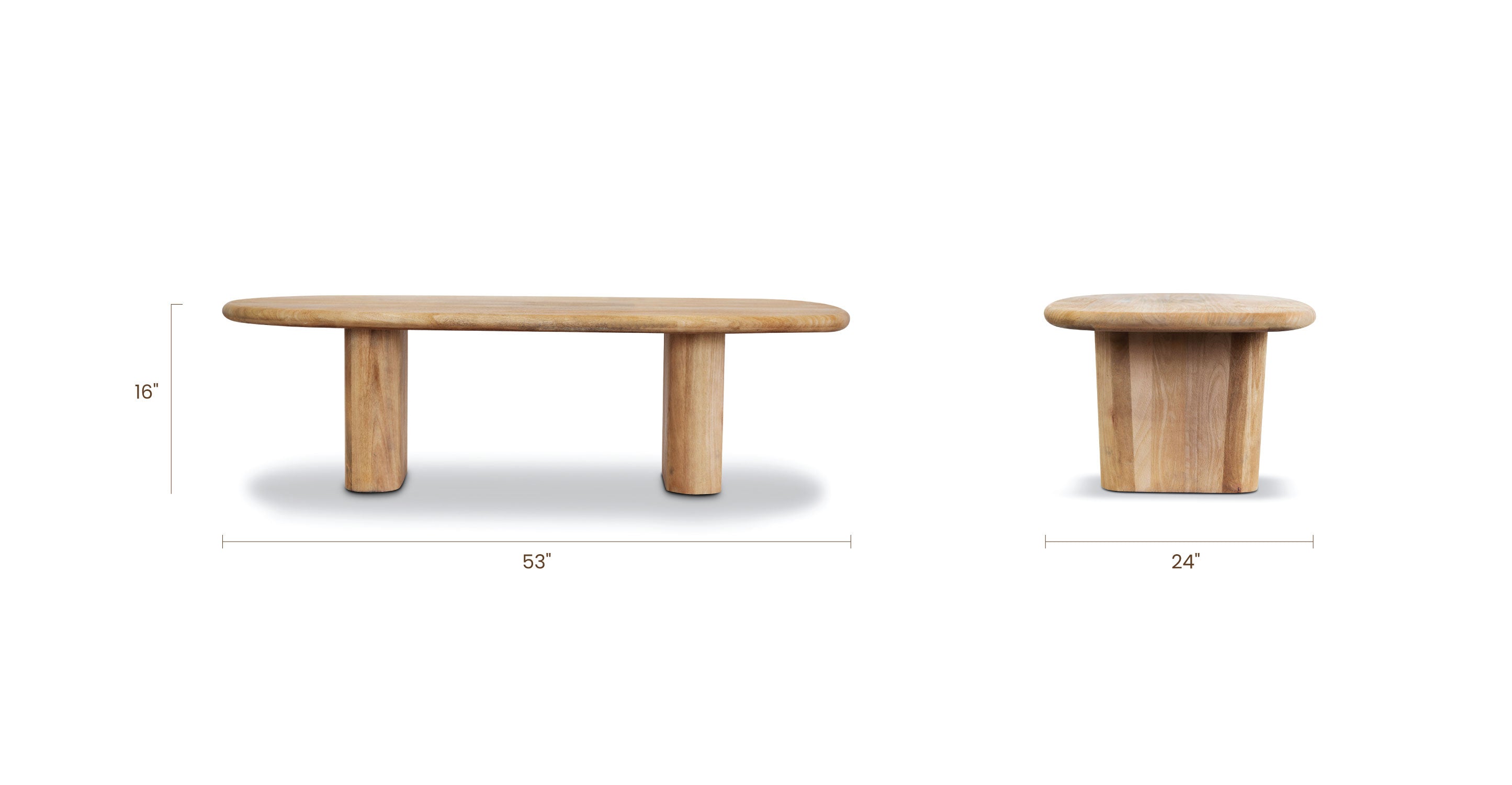 Modern Round Coffee Table - Solid Wood Living Room Furniture for Home Decor | Perfect for Small Spaces, Apartments & Cozy Living Rooms