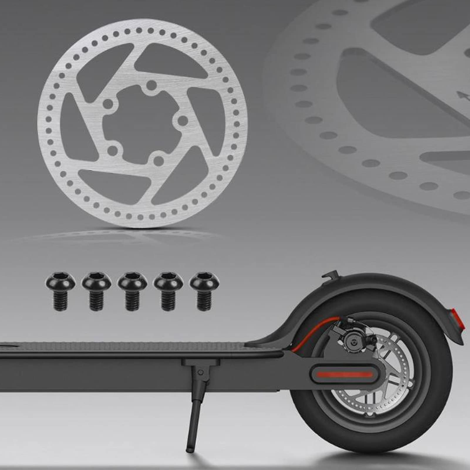 120mm Stainless Steel Bike Disc Brake Rotor - Compatible with M36 PRO & PRO2 Electric Scooters - High Performance Braking System for Bicycles & E-Scooters - Perfect for Commuting, Urban Riding & Off-Road Adventures