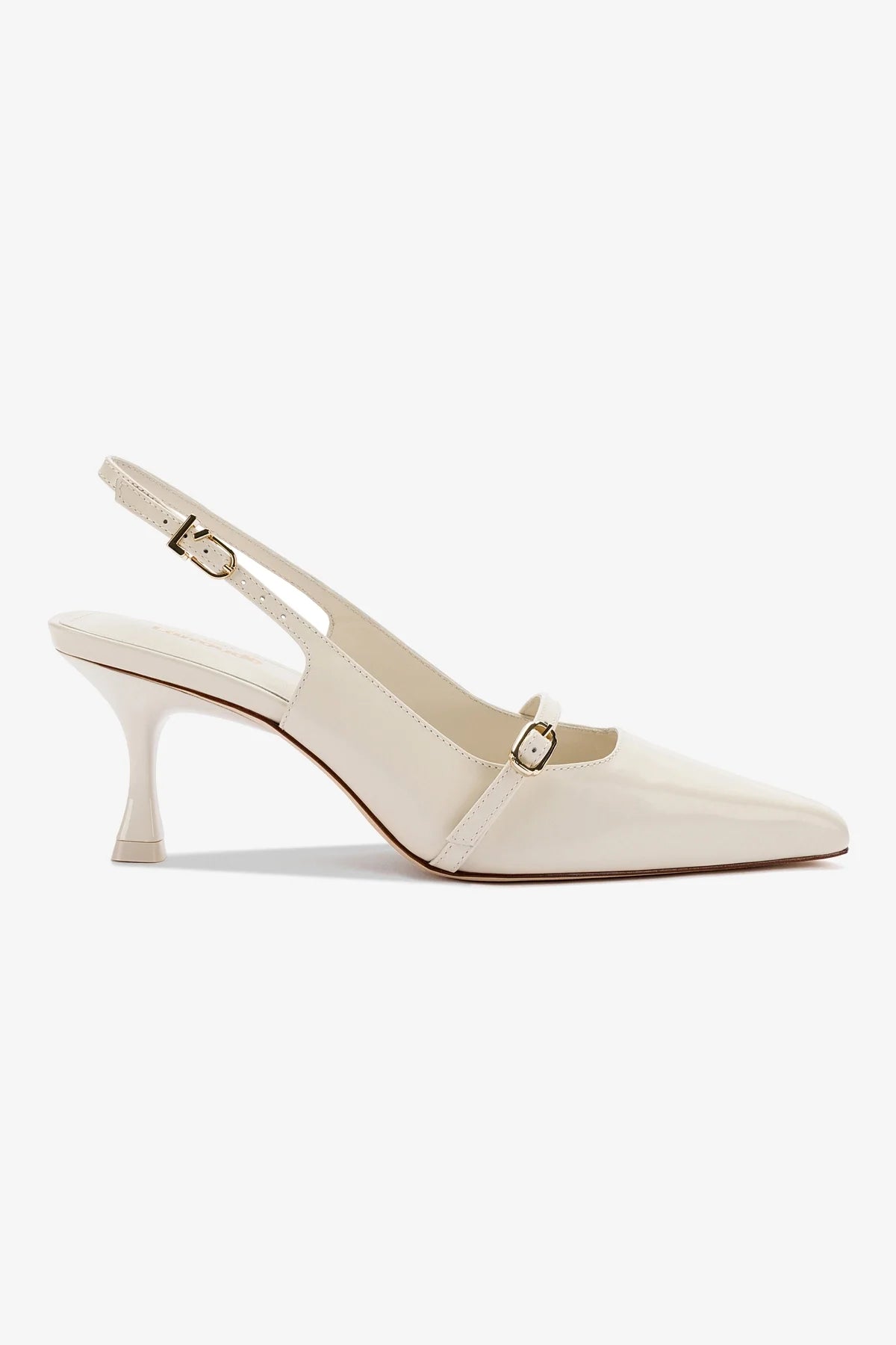 Ines Pump Women's Shoes in Ivory Leather - Elegant & Comfortable Heels for Office, Wedding, and Party Wear
