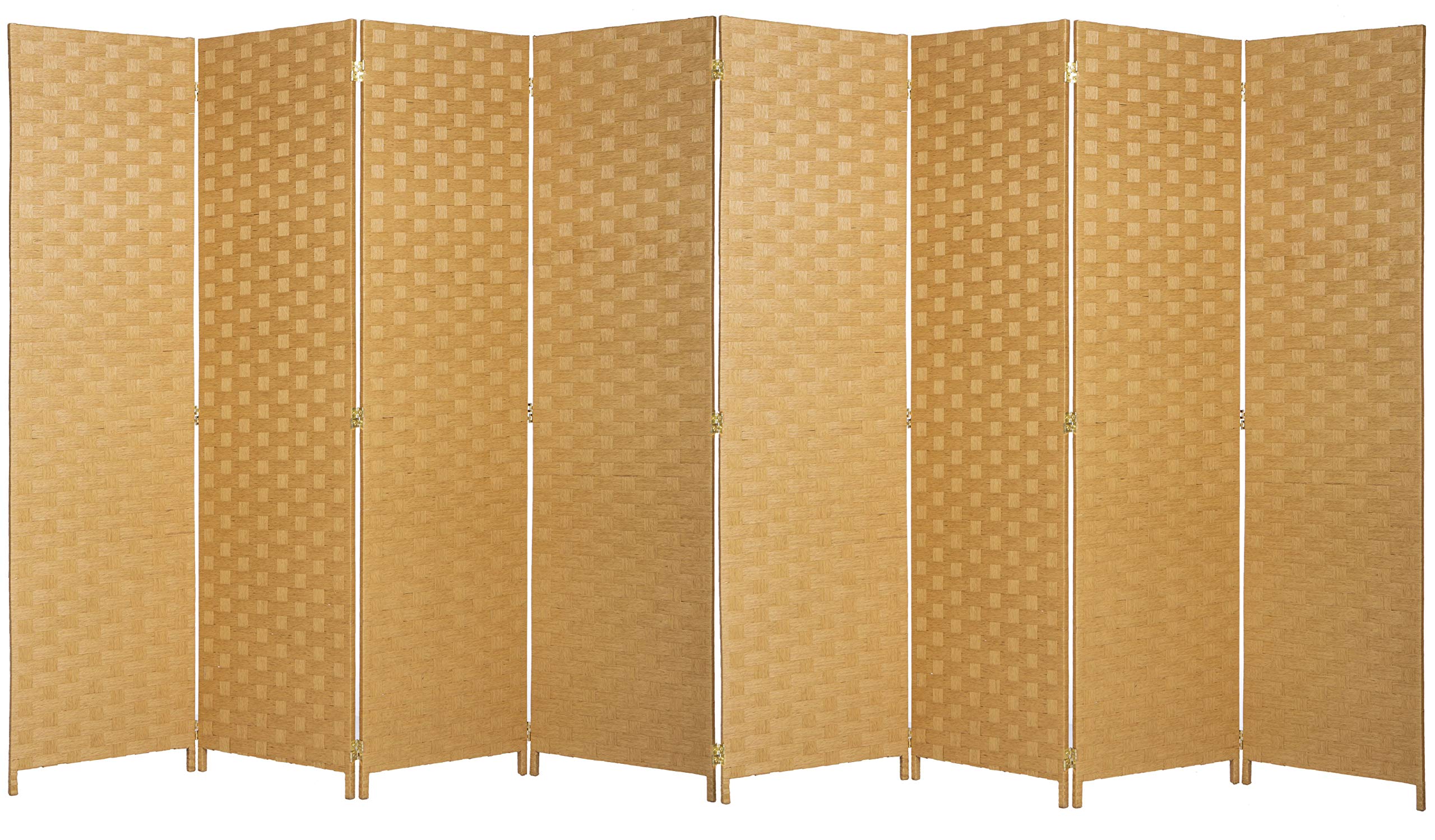 Legacy Decor 8-Panel Bamboo Room Divider Screen - 68