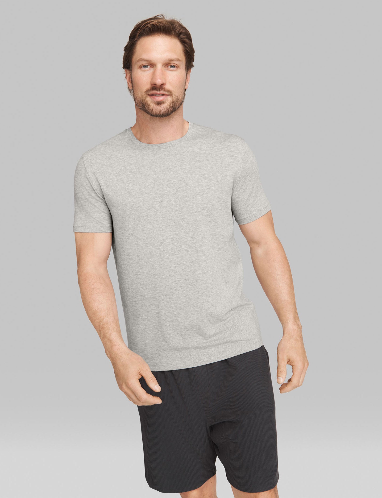 Second Skin Crew Neck Tee - Ultra Soft Stretch Cotton T-Shirt for Men & Women | Perfect for Layering, Casual Wear & Everyday Comfort