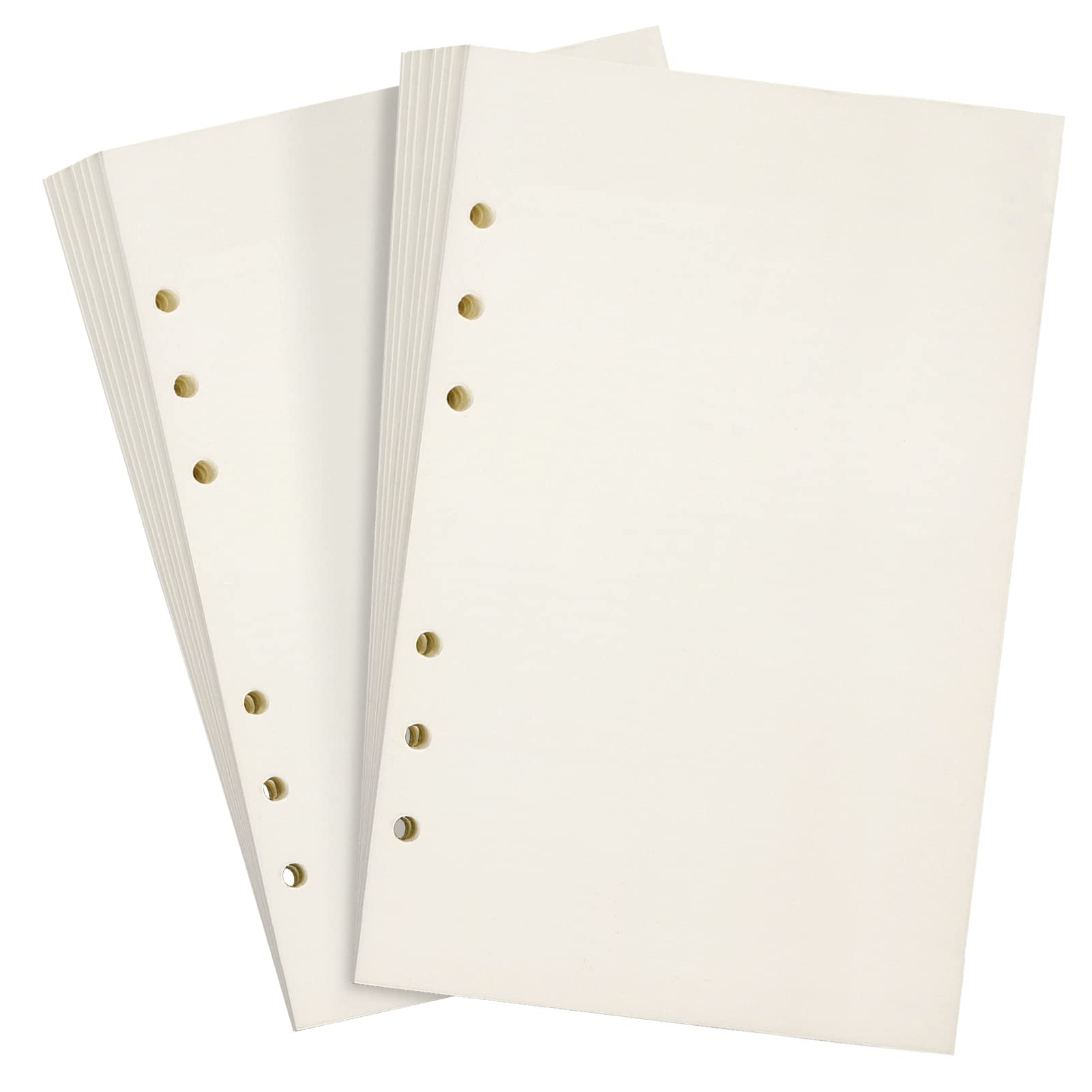 Premium A5 Refill Paper 160 Sheets (320 Pages) - 100 GSM Thick Lined & Blank Paper, 6-Hole Punched for 6-Ring Binders, Journals & Notebooks - Perfect for Office, School & Home Organization