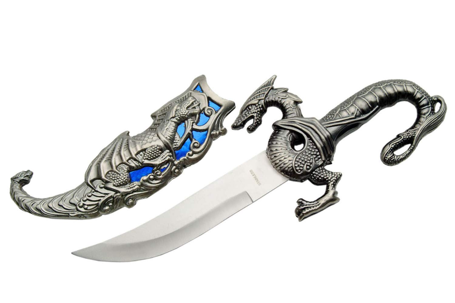 Szco Supplies 211155-BL Small Blue Dragon Dagger - Perfect for Cosplay, Costume Accessories & Collectible Display