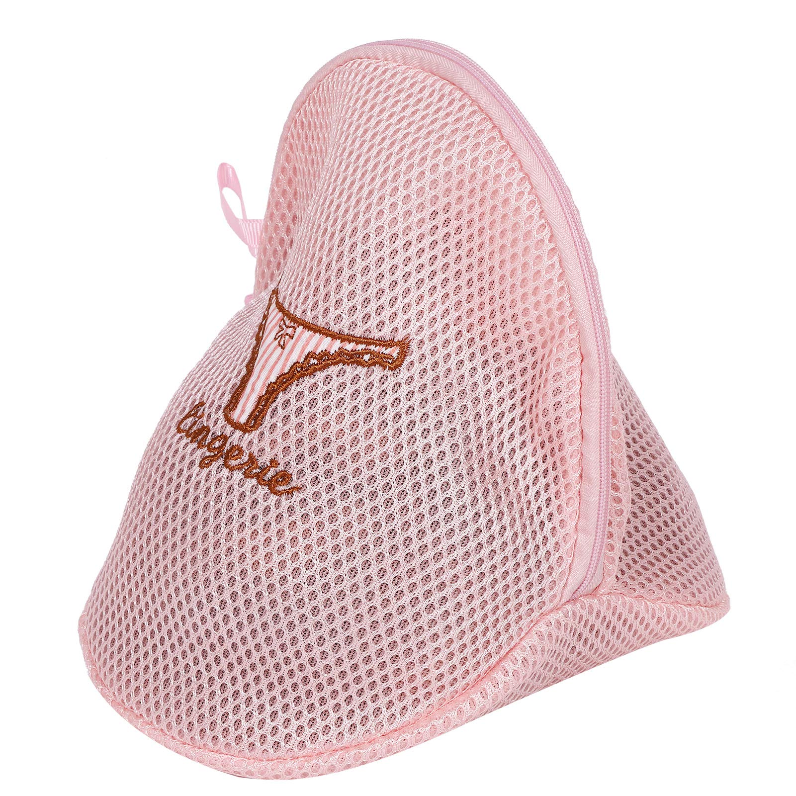 5-Pack Polyester Laundry Wash Bags with Zipper Puller - Non-Toxic Mesh Lingerie & Delicates Organizer for Bras, Socks, Underwear - Perfect for Travel, Dorm & Home Use