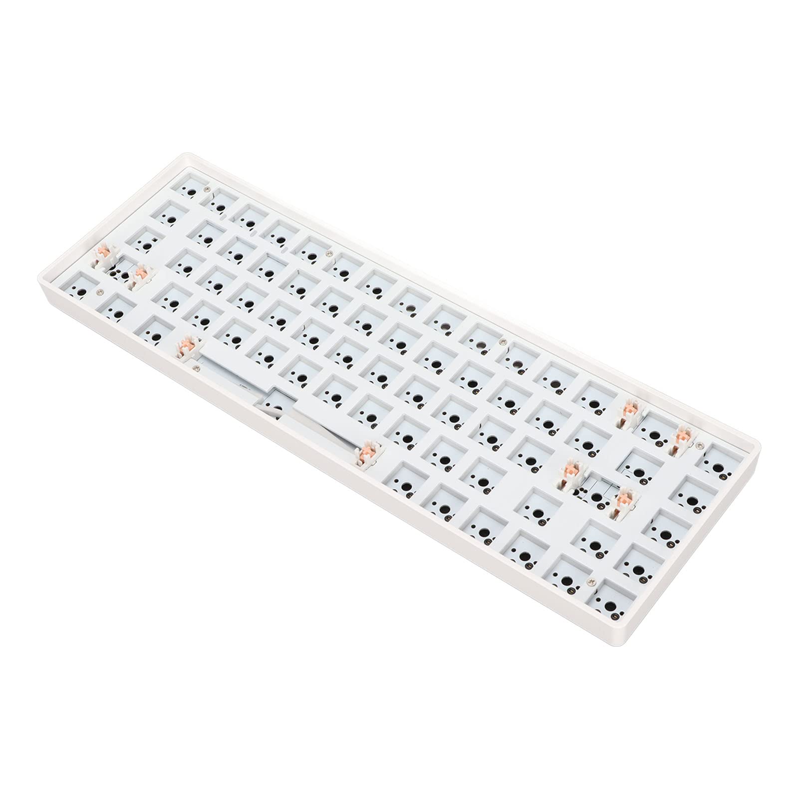 DIY 68-Key Hot Swappable Wireless Mechanical Keyboard Kit - 65% Compact Custom Gaming & Office Keyboard with RGB Backlight (White) | Perfect for Typing, Programming, Esports & Remote Work