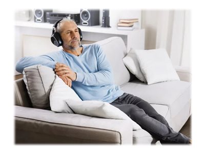 Sennheiser RS 195 Wireless Headphones - Premium Over-Ear RF Headset with Digital Sound, 3D Audio & 20-Hour Battery Life - Perfect for Home Theater, Gaming & Music Listening