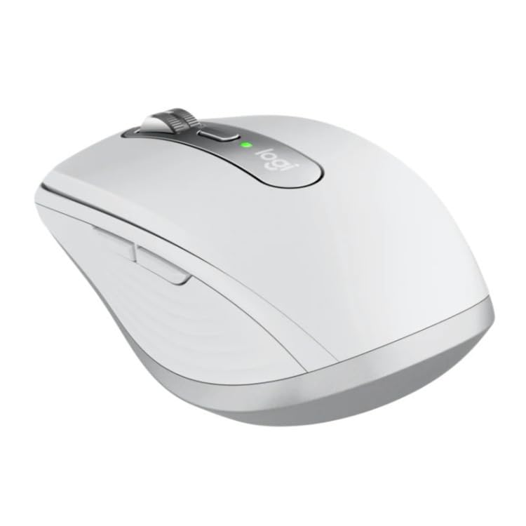 Logitech MX Anywhere 3 Wireless Mouse for Mac - Compact Portable Bluetooth Mouse with Fast Scrolling & USB-C Charging | Perfect for Travel, Office & Remote Work | Includes Knox Gear 4-Port USB Hub (2-Piece Bundle)