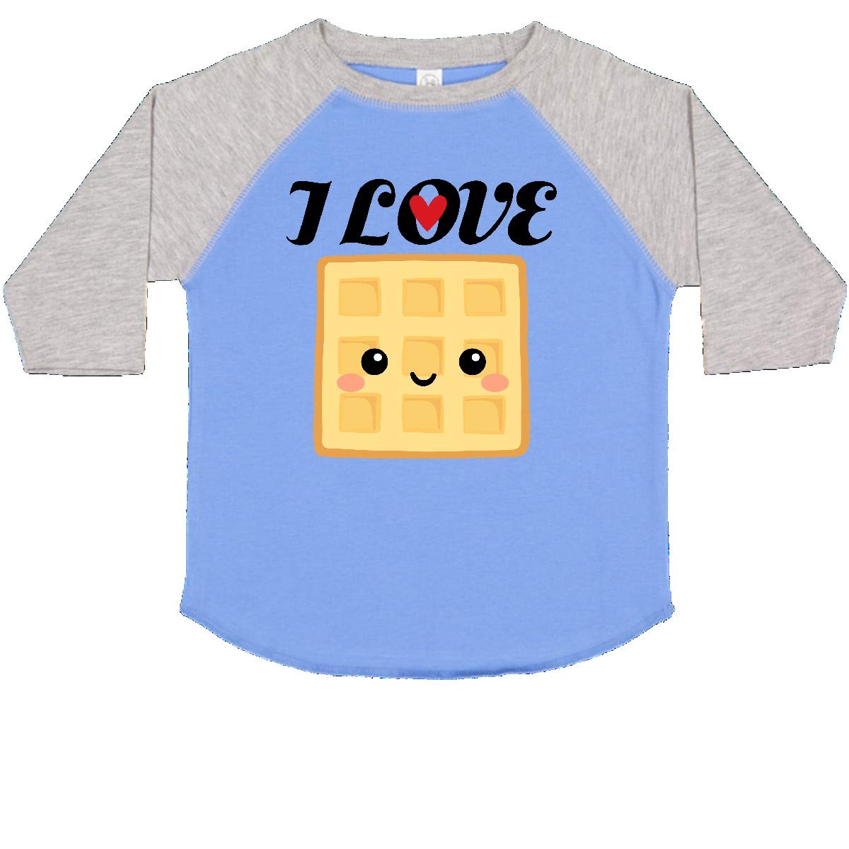 Inktastic Waffle Lover I Love Waffles Toddler T-Shirt - Cute Breakfast Themed Cotton Tee for Kids, Boys & Girls - Perfect for Family Brunch, Weekend Outfits & Toddler Activities